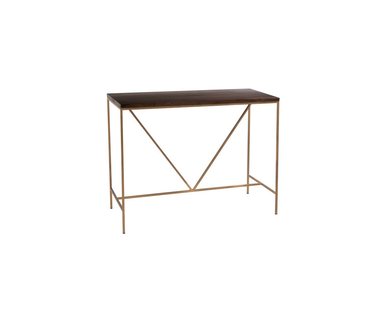 Console d'entrée minimaliste en bois et métal