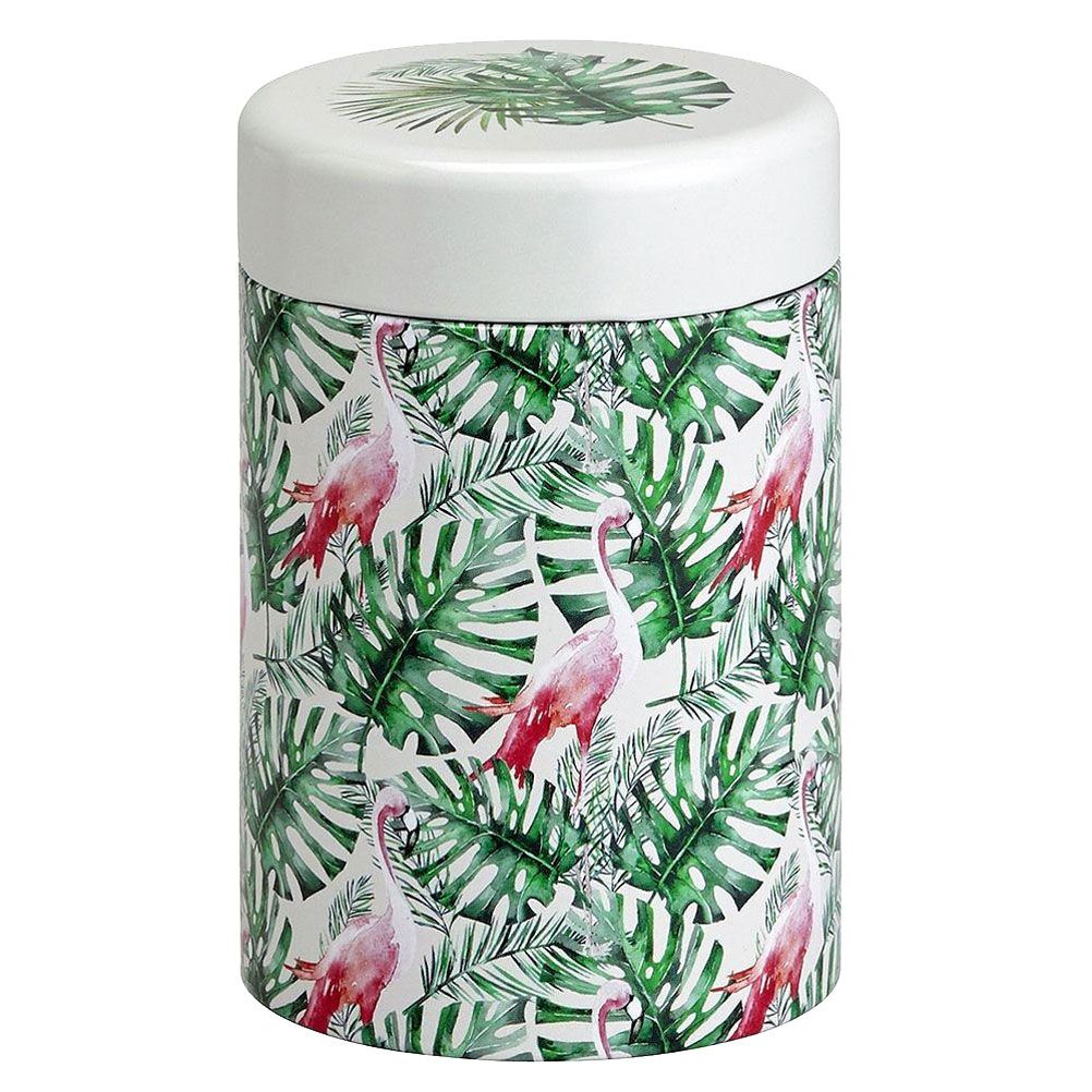 Petite boite à thé flamingo contenance 125g Petite boite à thé flamingo contenance 125g
