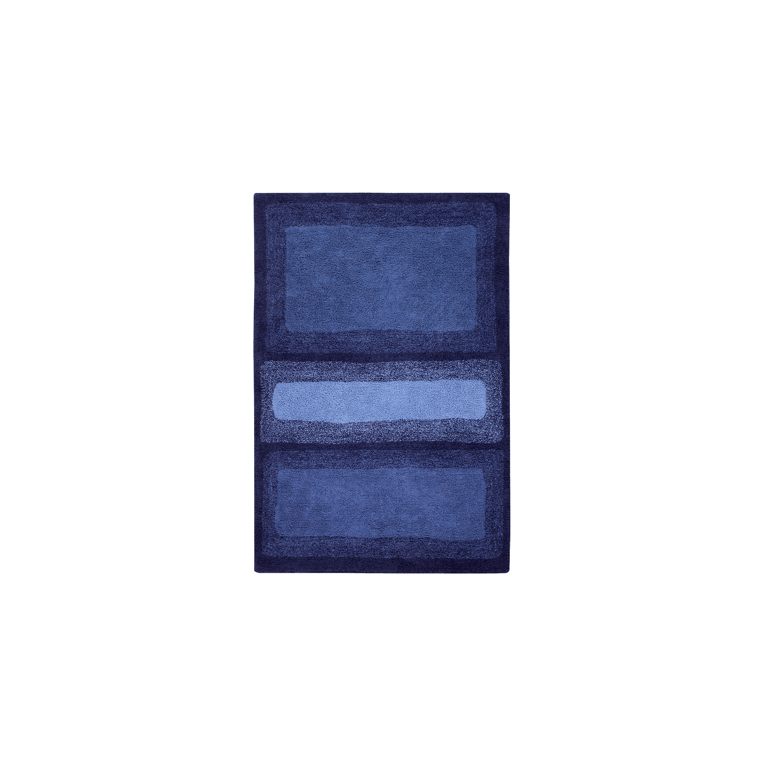 Tapis coton eau alaska bleu 140x200