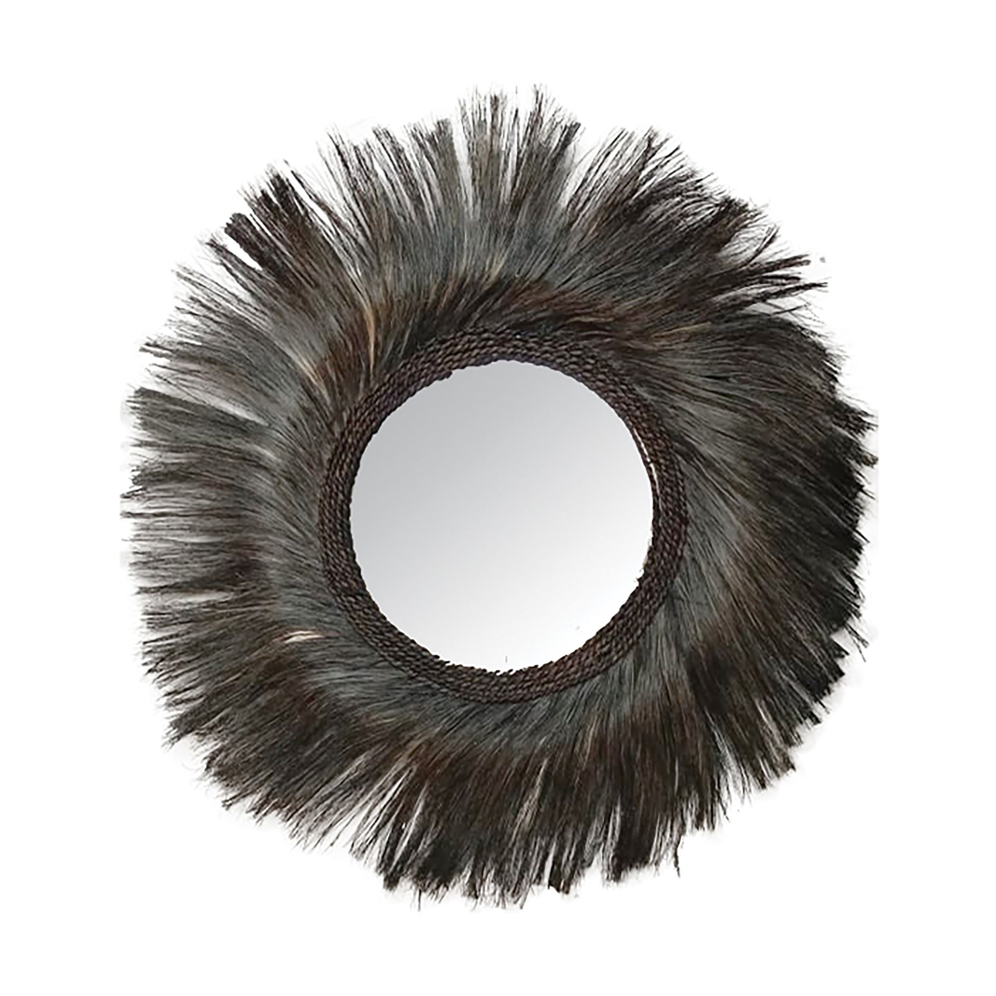 Miroir en feuilles d'abaca D90 (photo) Miroir en feuilles d'abaca D90