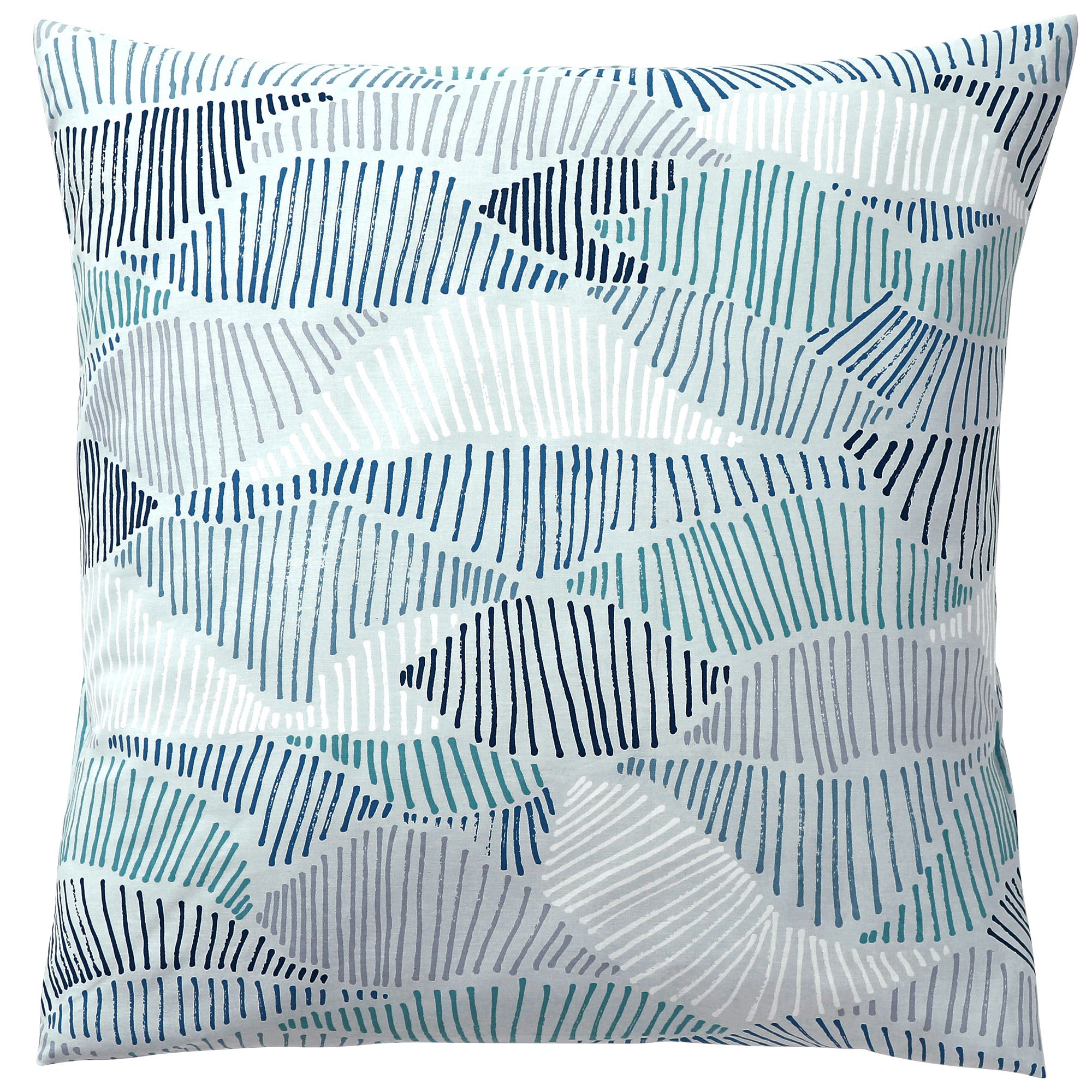 Taie d'oreiller 63x63 en coton bleu Taie d'oreiller 63x63 en coton bleu