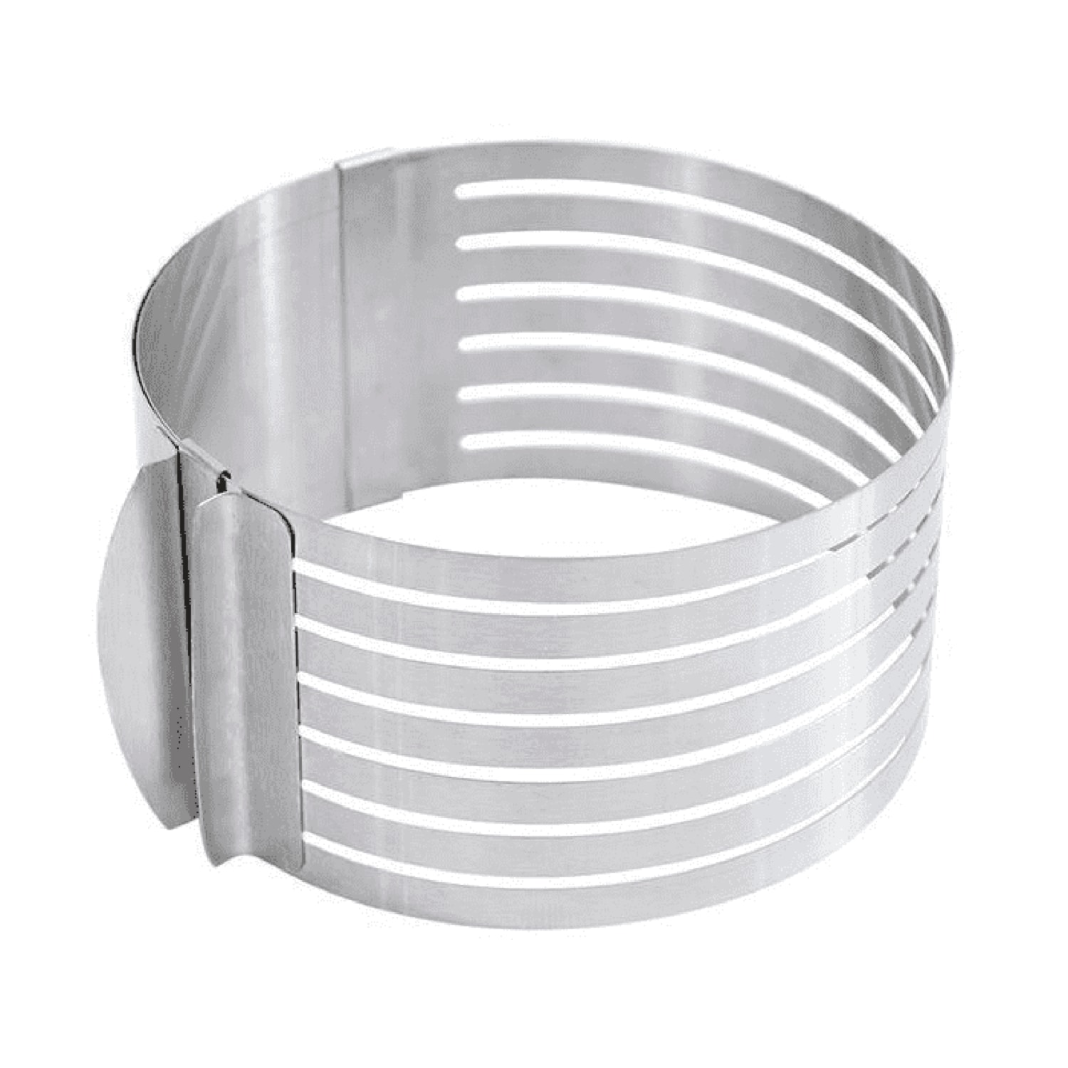 Cercle extensible en inox pour génoise 16 à 20cm Cercle extensible en inox pour génoise 16 à 20cm