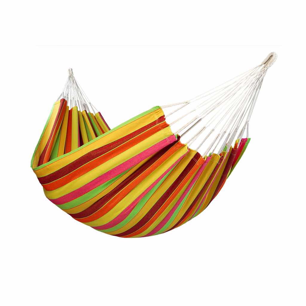Hamac simple en coton multicolore