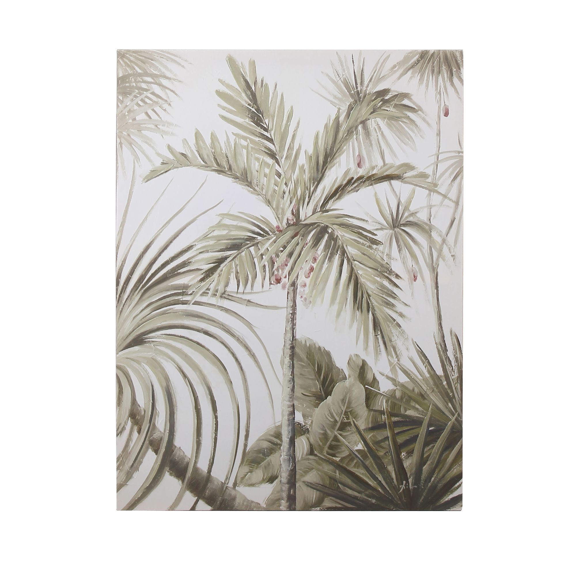 Toile imprimée palmiers 60x80
