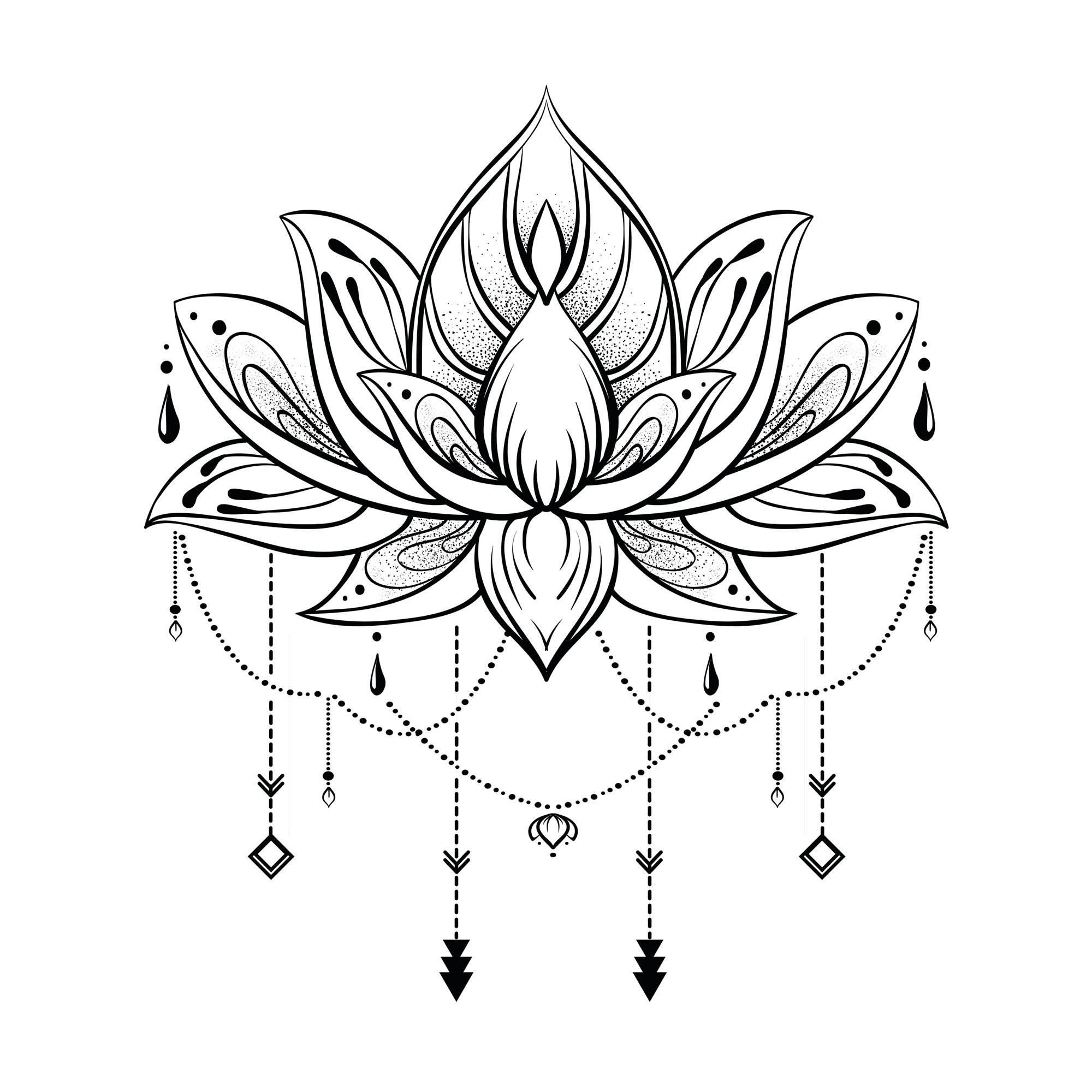 Autocollant mural lotus 20x70 (photo) Autocollant mural lotus 20x70