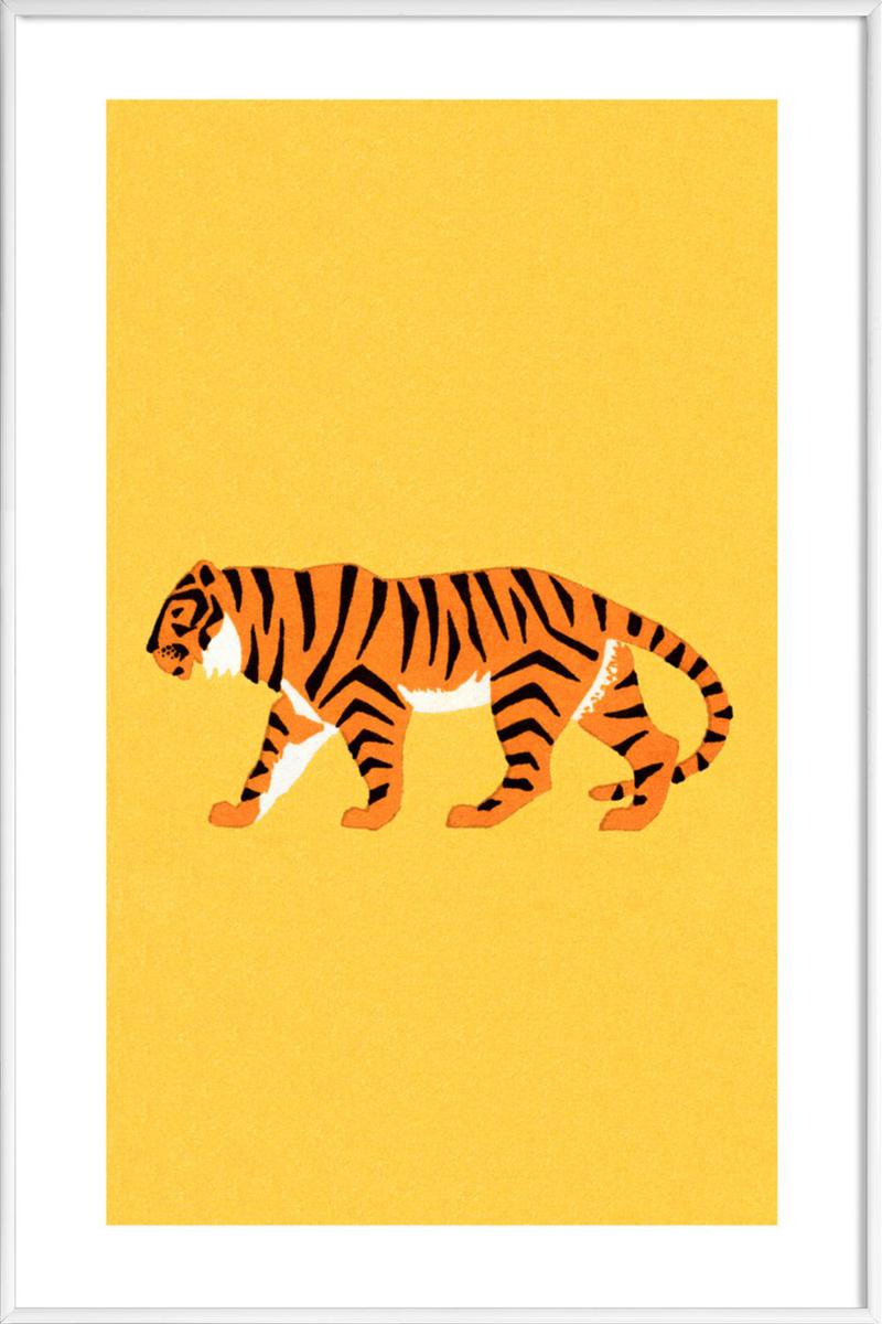 Affiche avec cadre standard (Blanc) en Jaune & /30x45 Affiche avec cadre standard (Blanc) en Jaune & /30x45