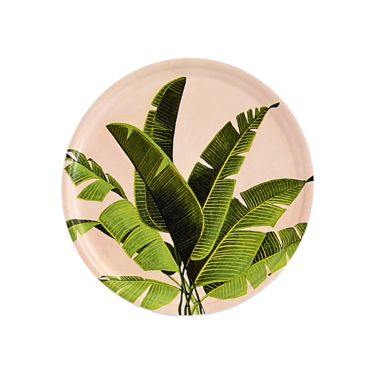 Plateau rond en bois bananier 35 cm