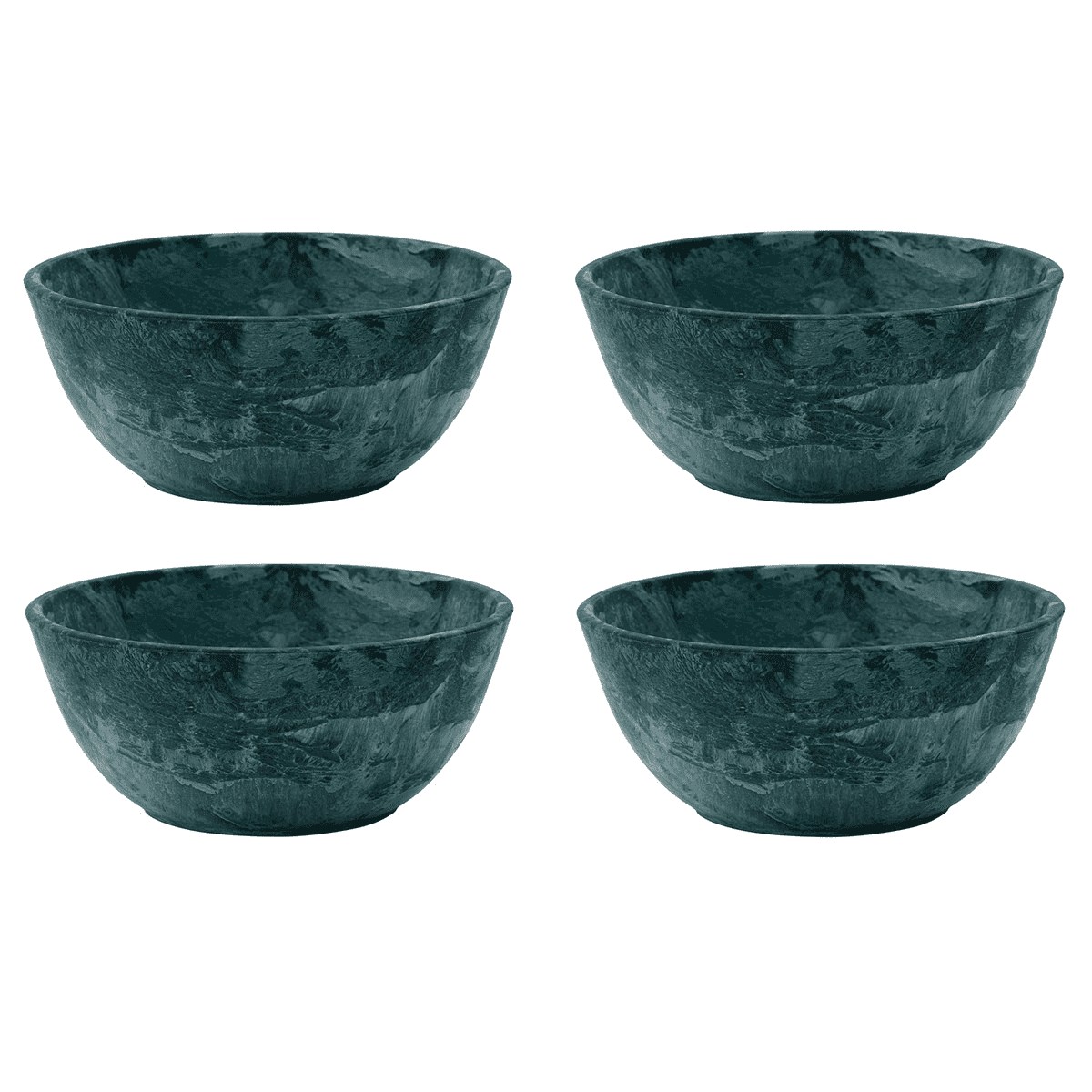 Set de bols marbrés en résine verte - Lot de 4 Set de bols marbrés en résine verte - Lot de 4