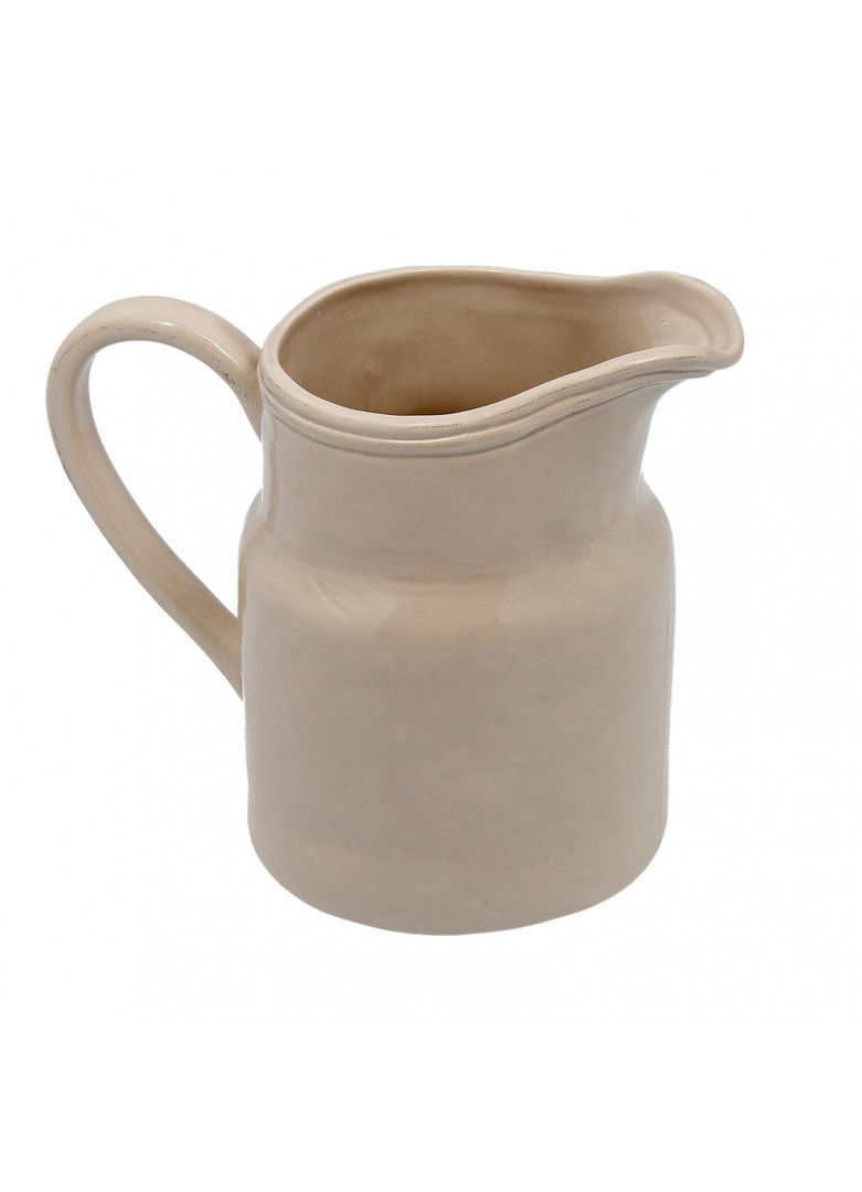 Pichet en céramique beige