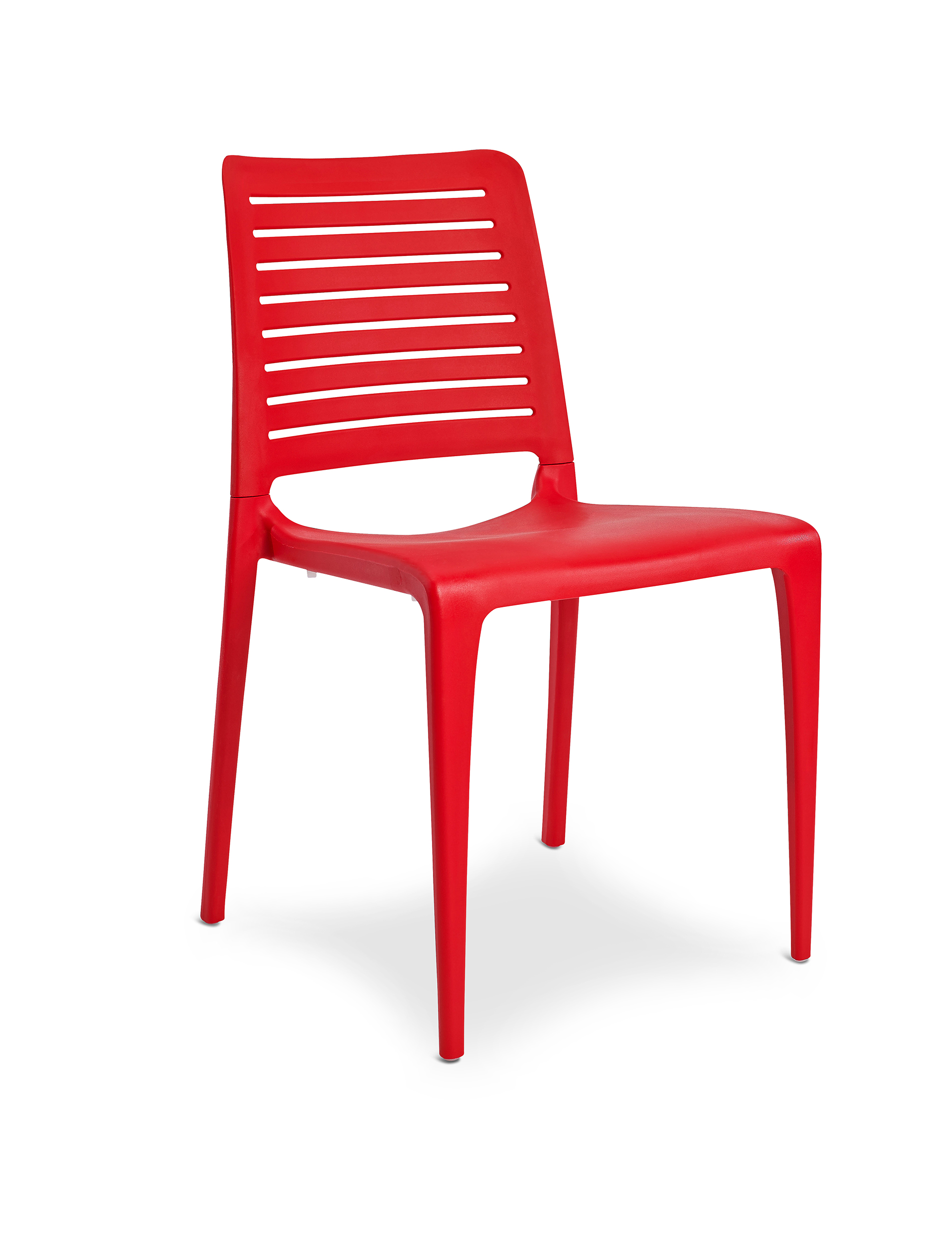 Chaise de jardin en polypropylène renforcé rouge (photo) Chaise de jardin en polypropylène renforcé rouge