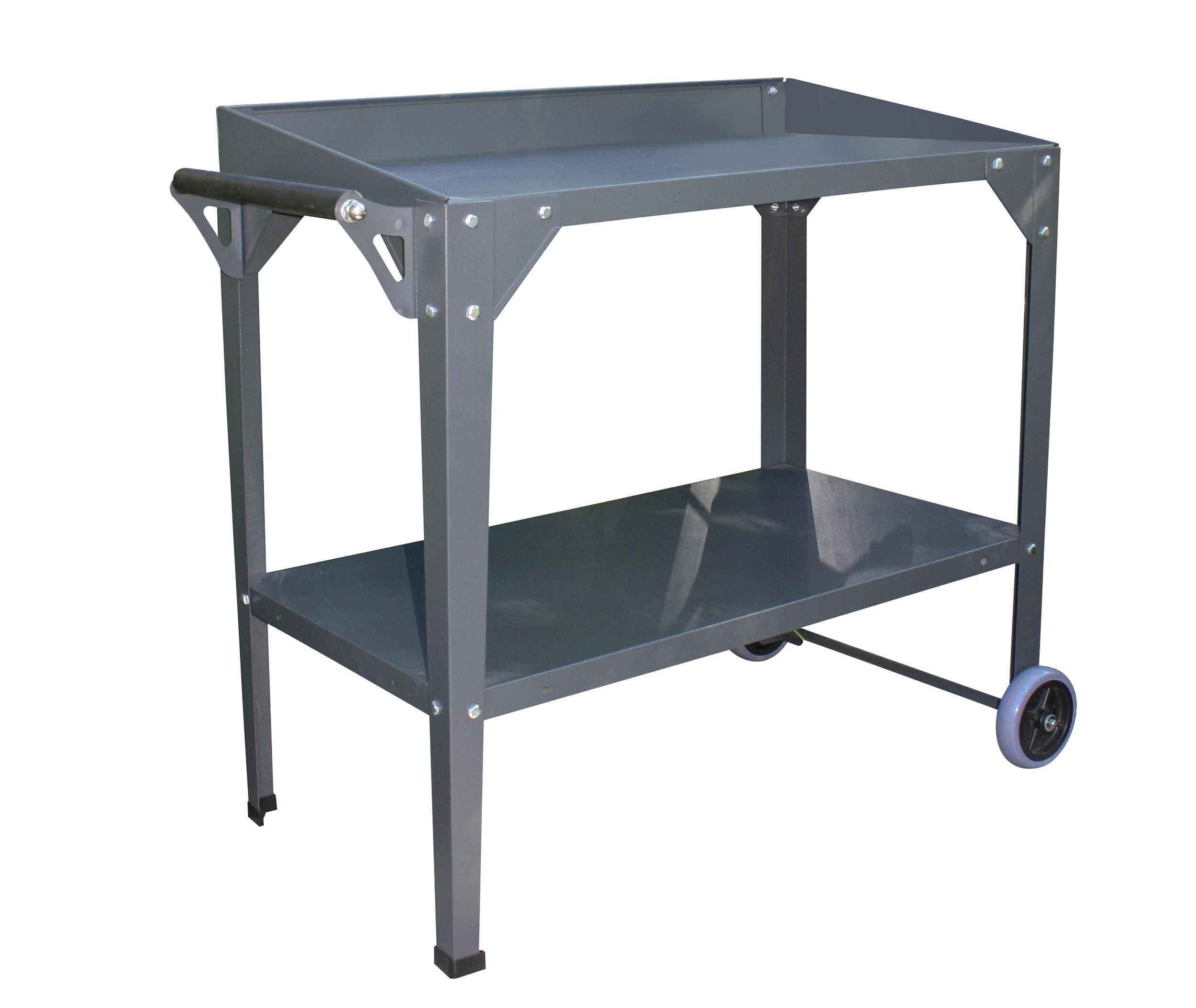 Desserte de jardin en acier gris anthracite Desserte de jardin en acier gris anthracite