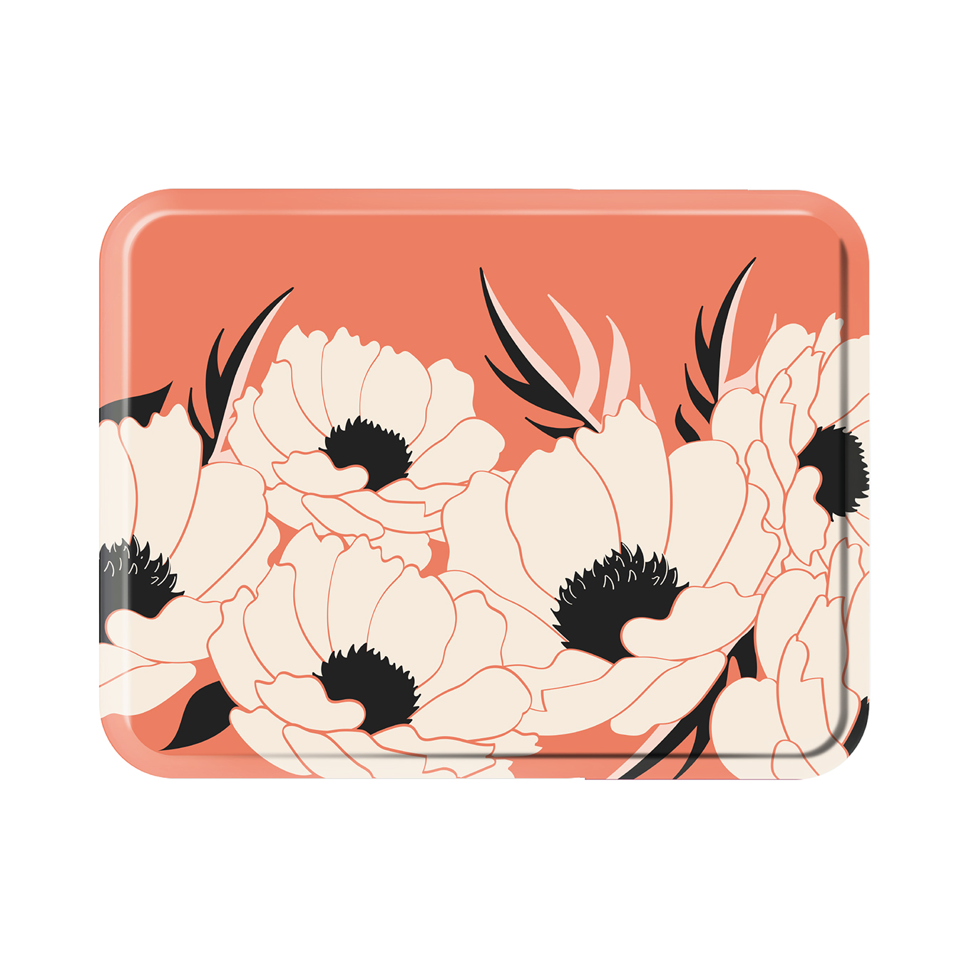 Grand plateau rectangle en bois scarlet 43x33 cm Grand plateau rectangle en bois scarlet 43x33 cm