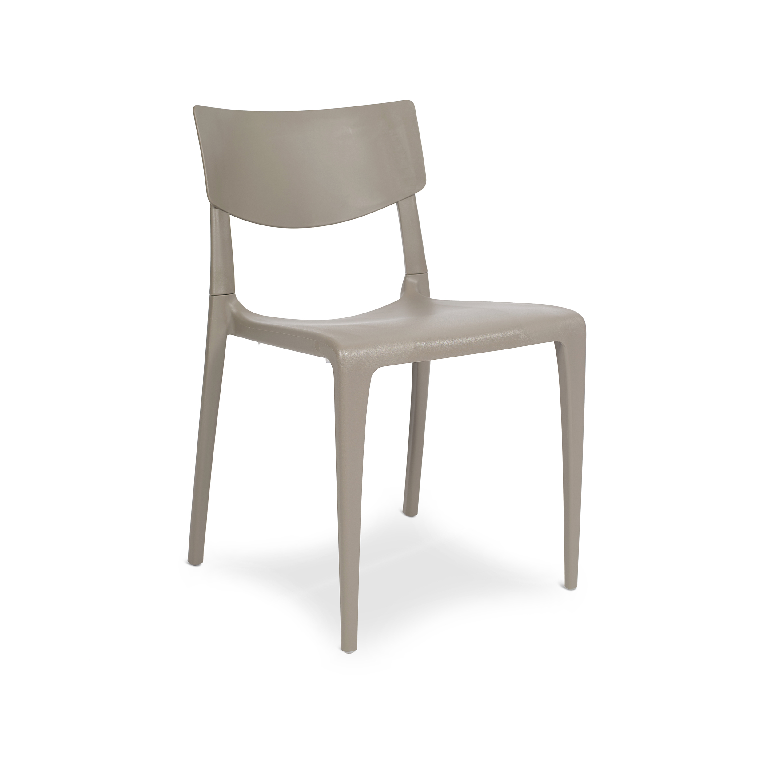 Chaise de jardin en polypropylène renforcé taupe (photo) Chaise de jardin en polypropylène renforcé taupe