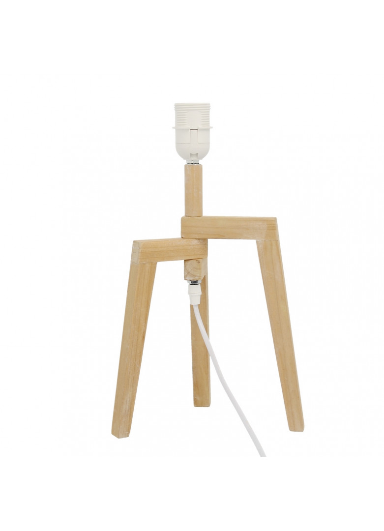 Pied de lampe en bois H27cm Pied de lampe en bois H27cm