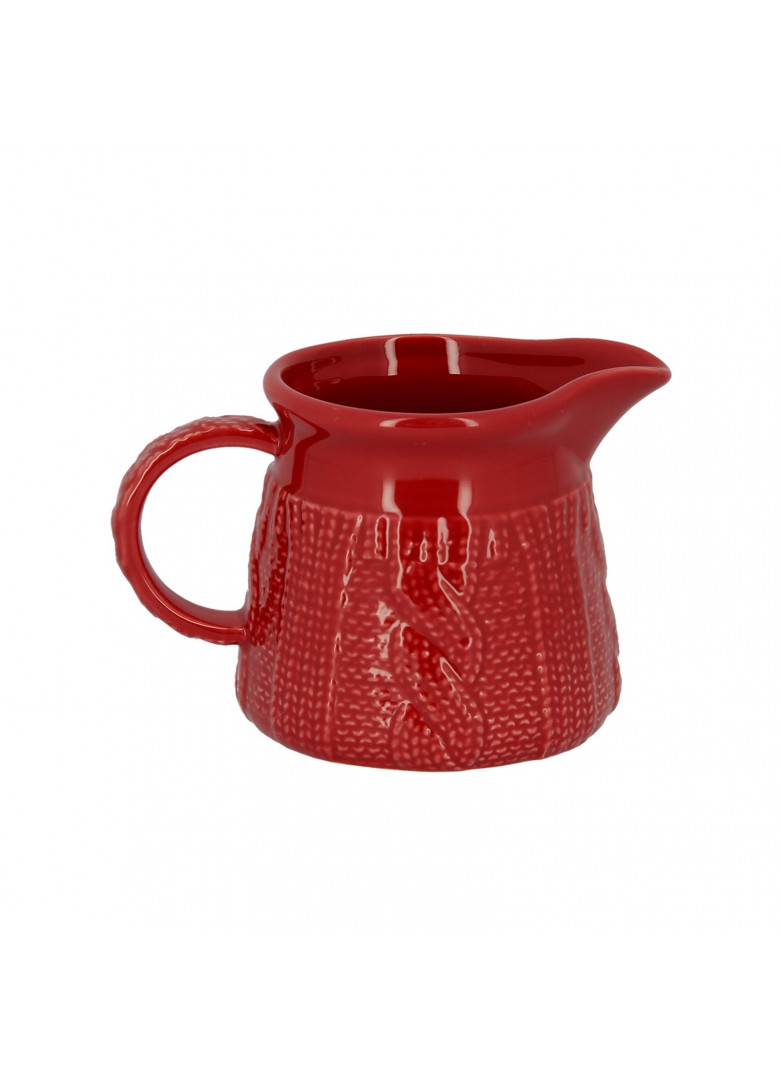 Crémier en céramique rouge (photo) Crémier en céramique rouge