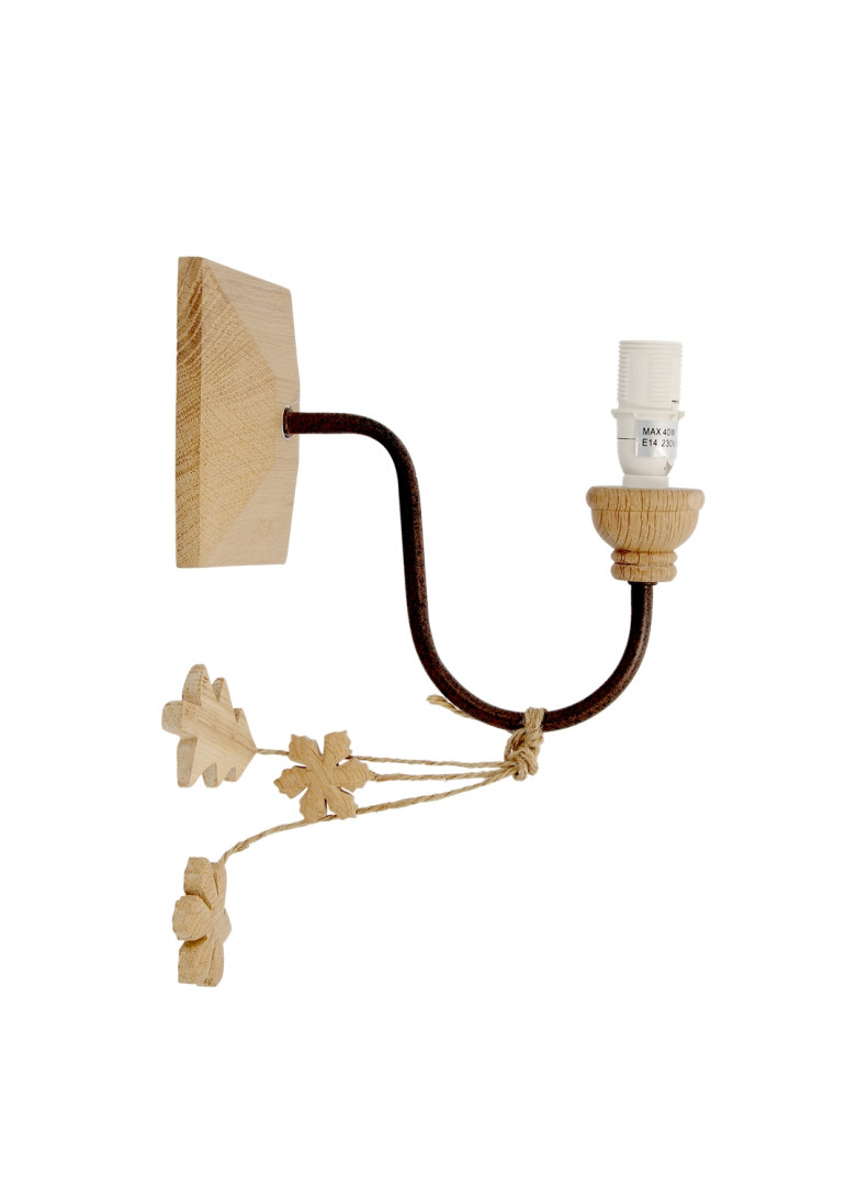 Applique carrée en bois D22cm Applique carrée en bois D22cm