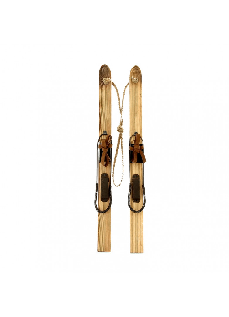 Paire skis bois à suspendre 50cm (photo) Paire skis bois à suspendre 50cm