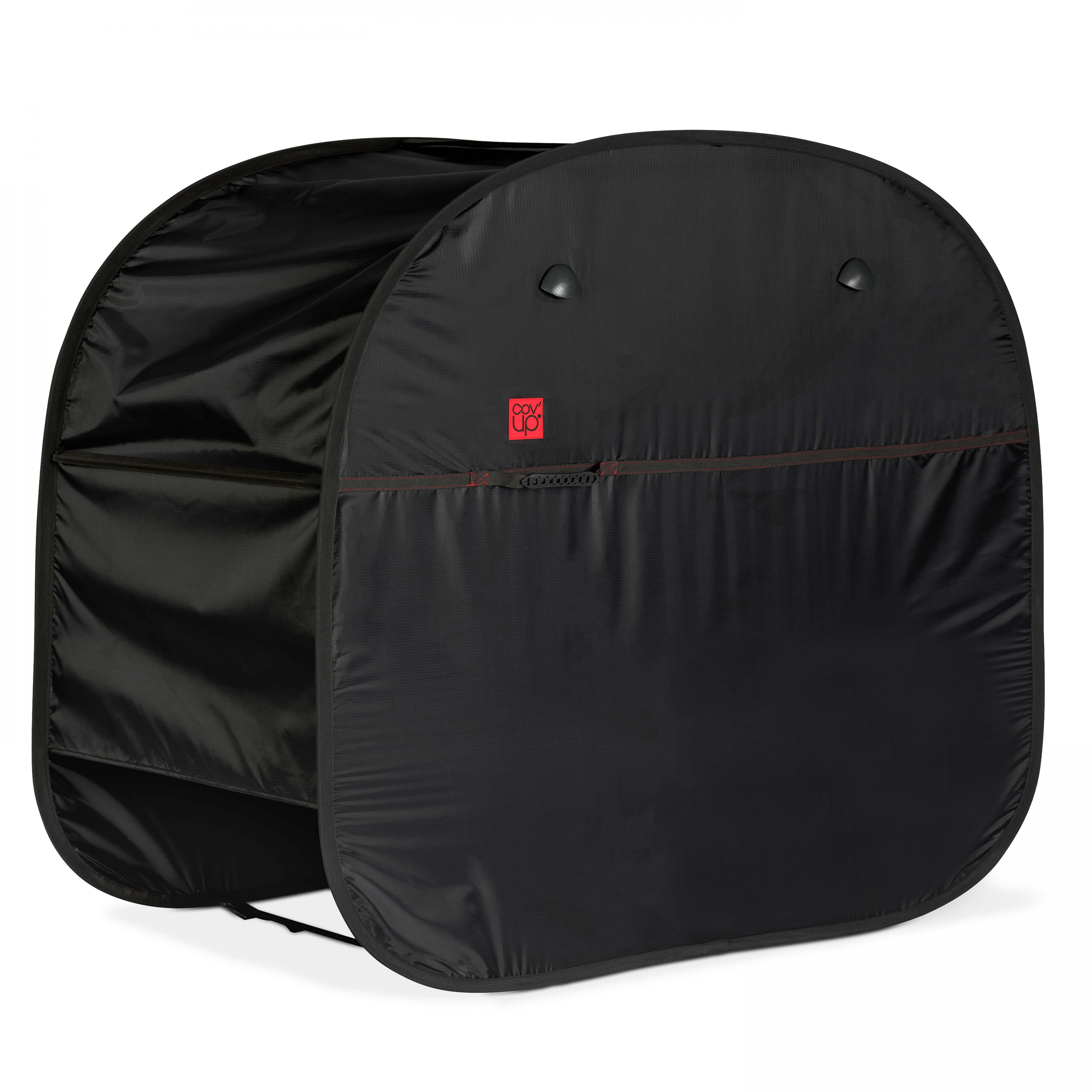 Housse de barbecue en polyester noir (photo) Housse de barbecue en polyester noir