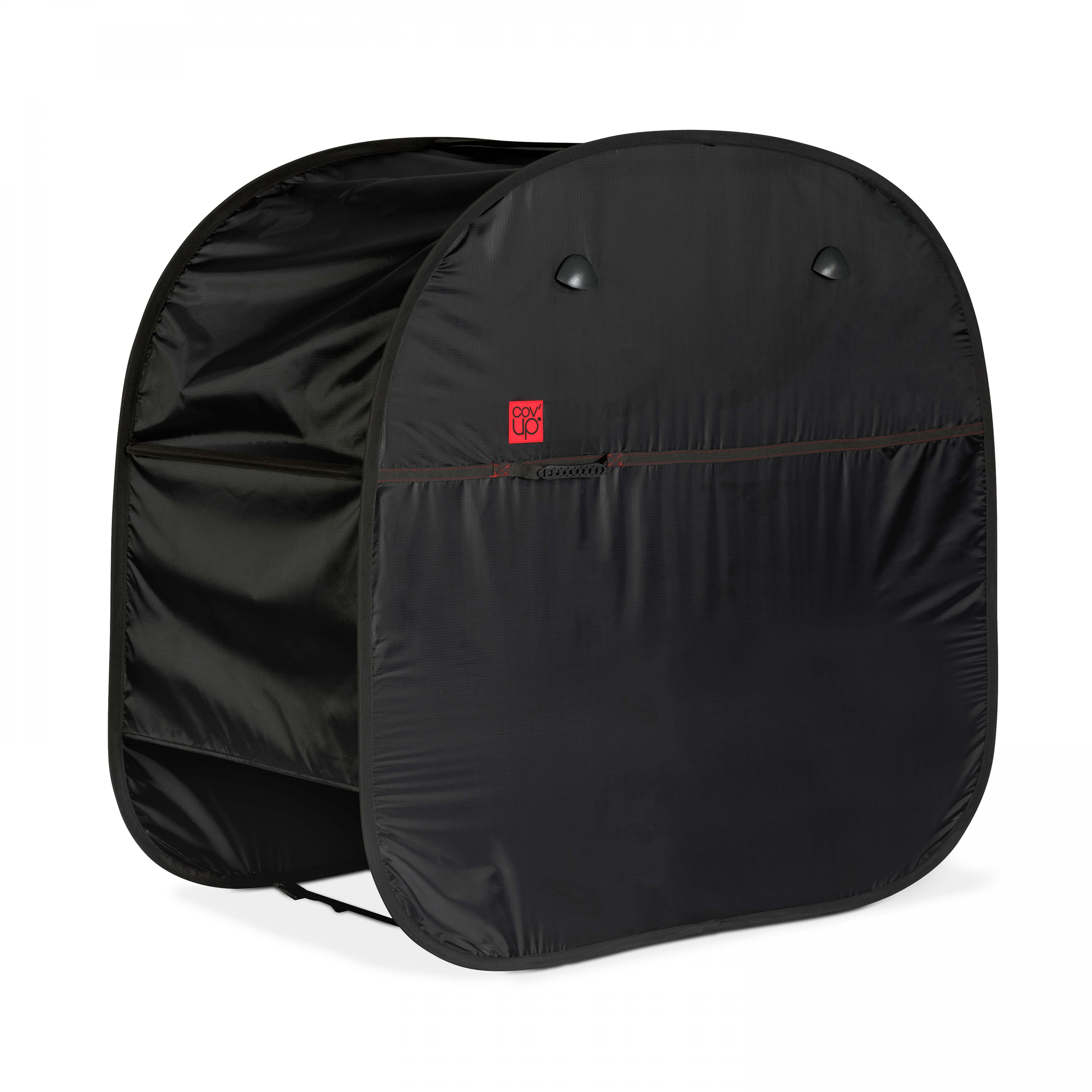 Housse de barbecue en polyester noir (photo) Housse de barbecue en polyester noir