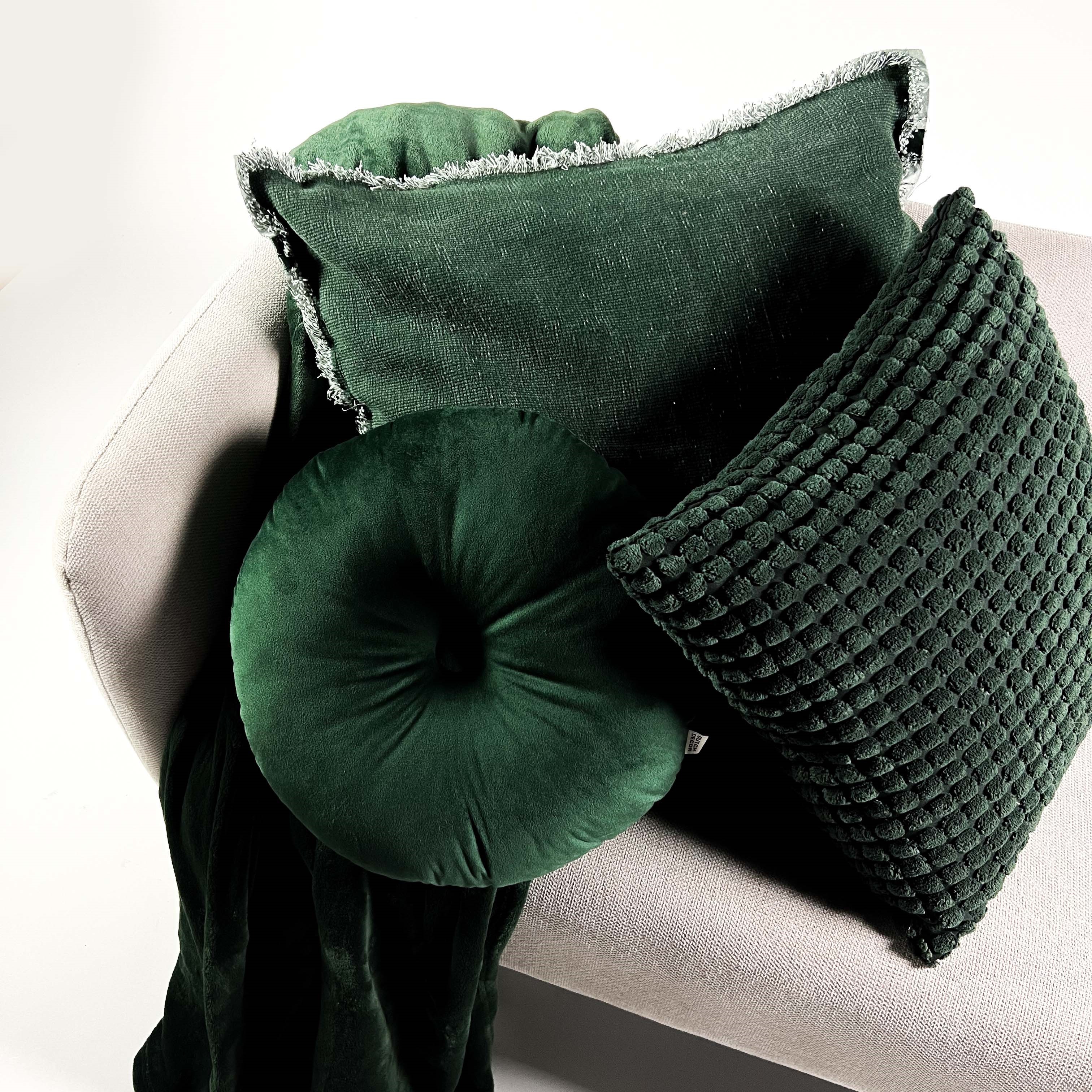 Plaid en polyester Vert pin 150x200 (photo) Plaid en polyester Vert pin 150x200