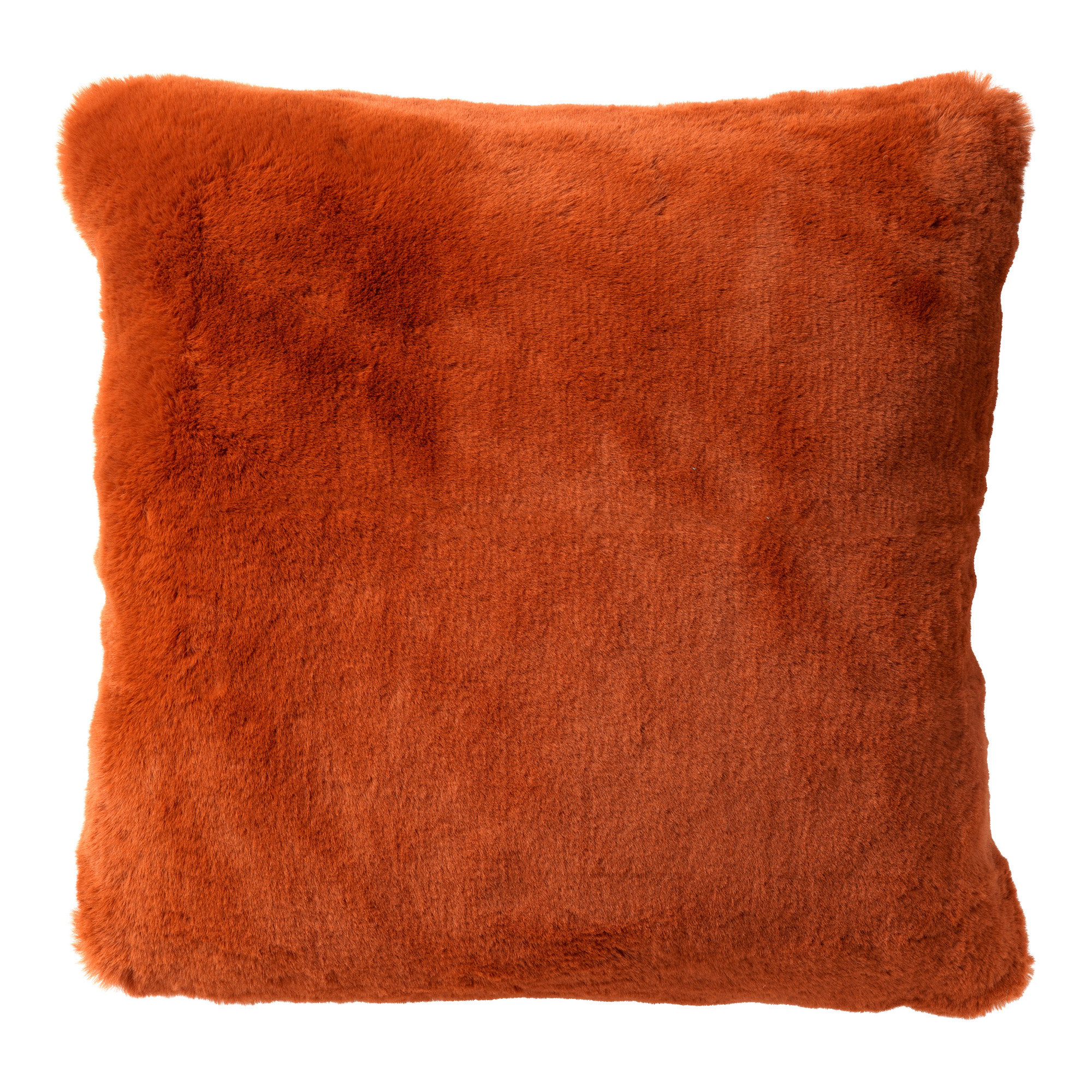 coussin imitation fourrure Terracotta 45x45 (photo) coussin imitation fourrure Terracotta 45x45