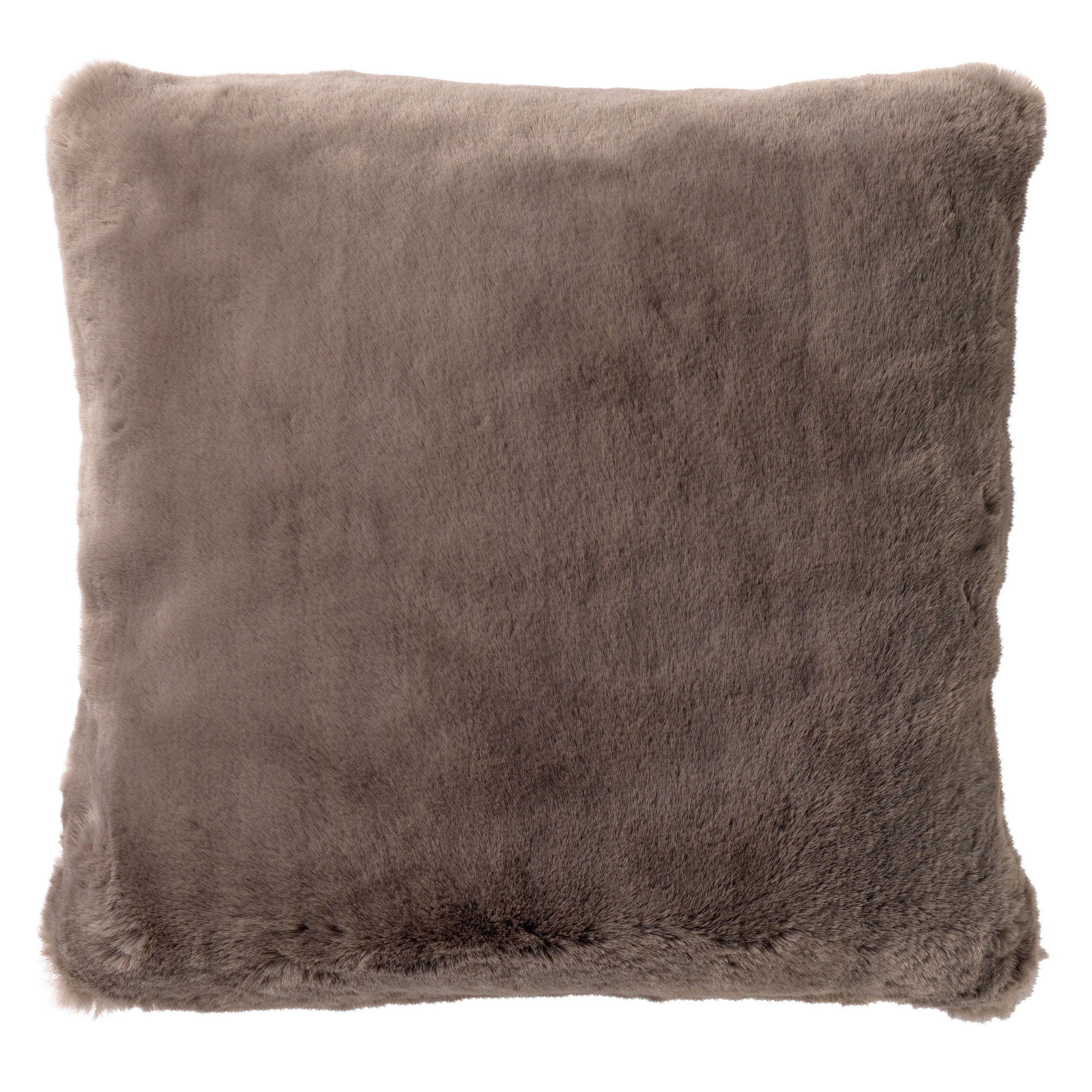coussin imitation fourrure Marron 45x45 (photo) coussin imitation fourrure Marron 45x45
