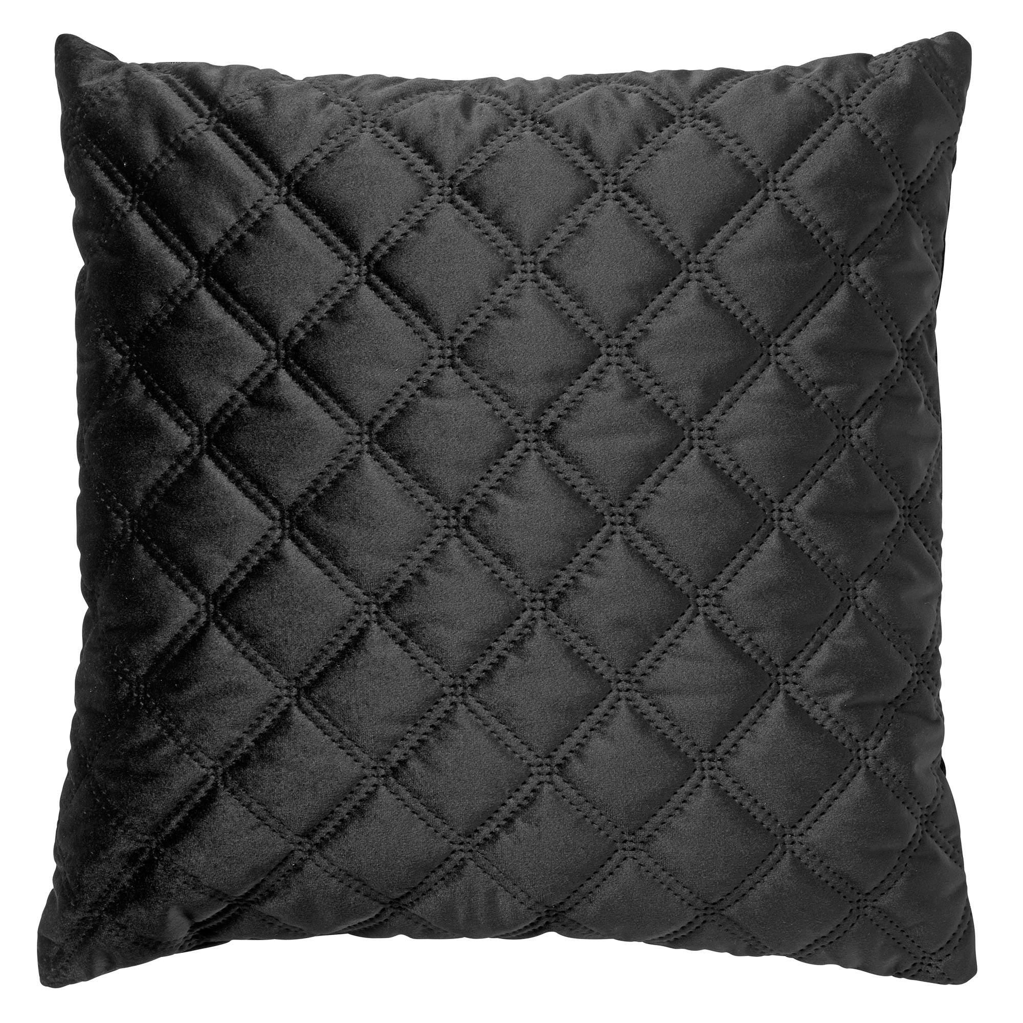 coussin en velours Noir 45x45 (photo) coussin en velours Noir 45x45