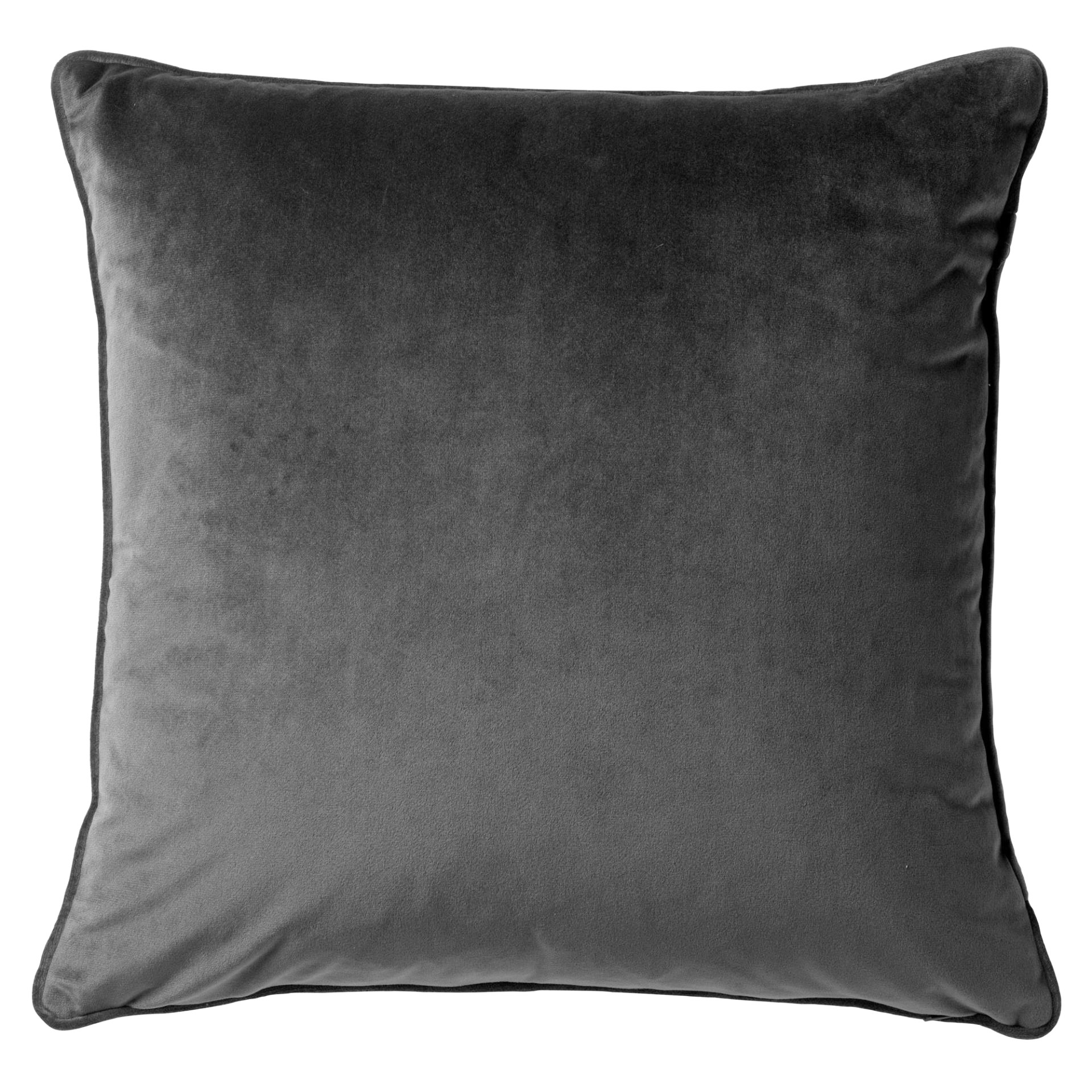 coussin en velours Anthracite 60x60 (photo) coussin en velours Anthracite 60x60