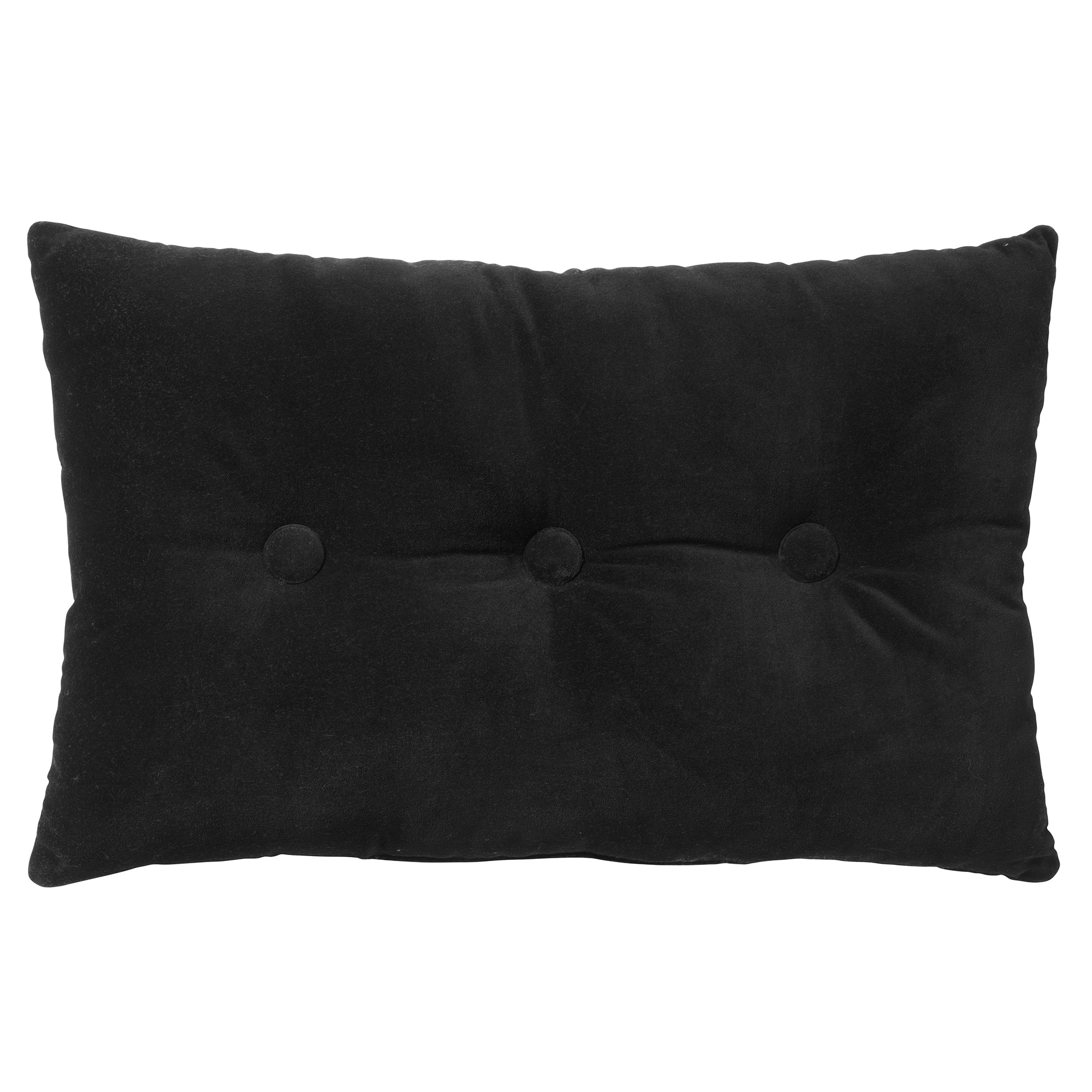 coussin en velours Noir 40x60 (photo) coussin en velours Noir 40x60
