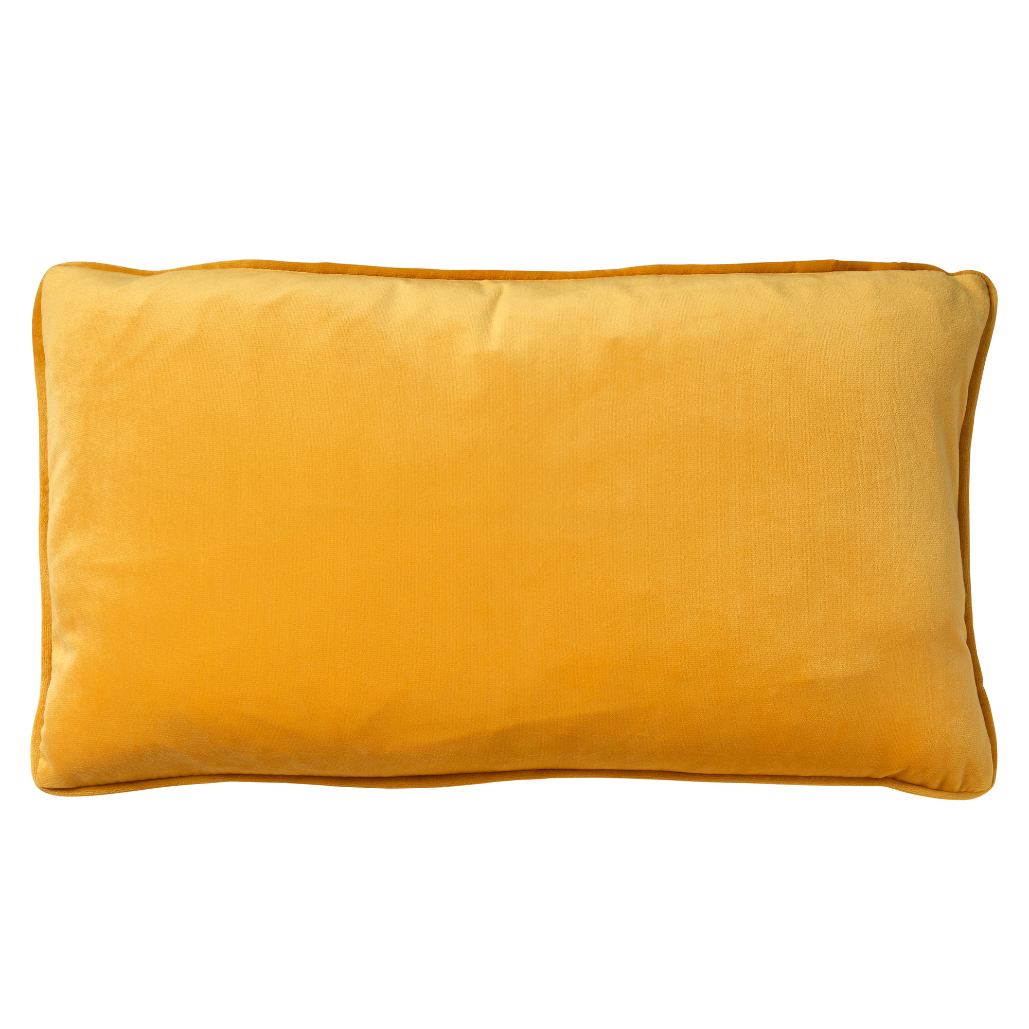 Coussin - jaune en velours 30x50 cm uni Coussin - jaune en velours 30x50 cm uni
