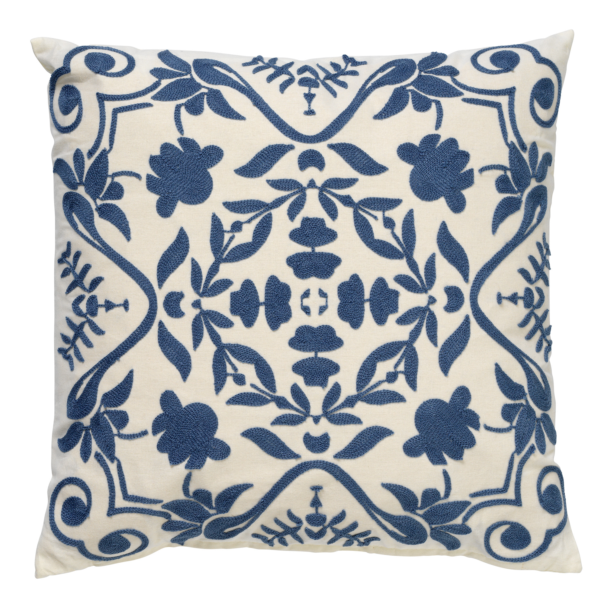 coussin en coton Bleu 45x45 (photo) coussin en coton Bleu 45x45