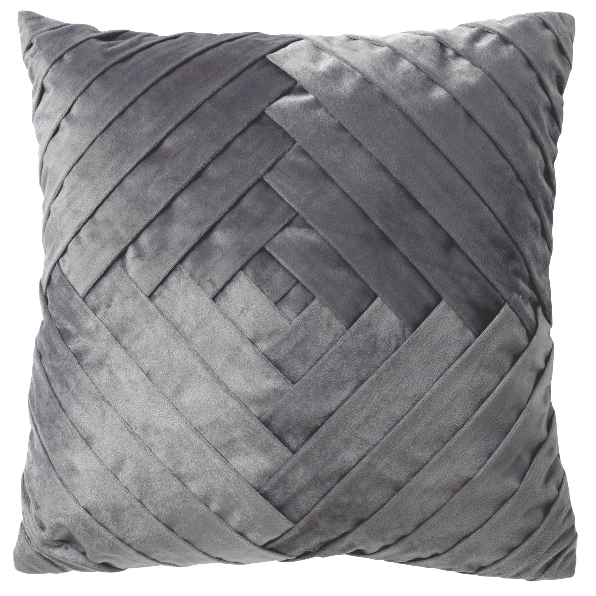 coussin en velours Anthracite 45x45 (photo) coussin en velours Anthracite 45x45
