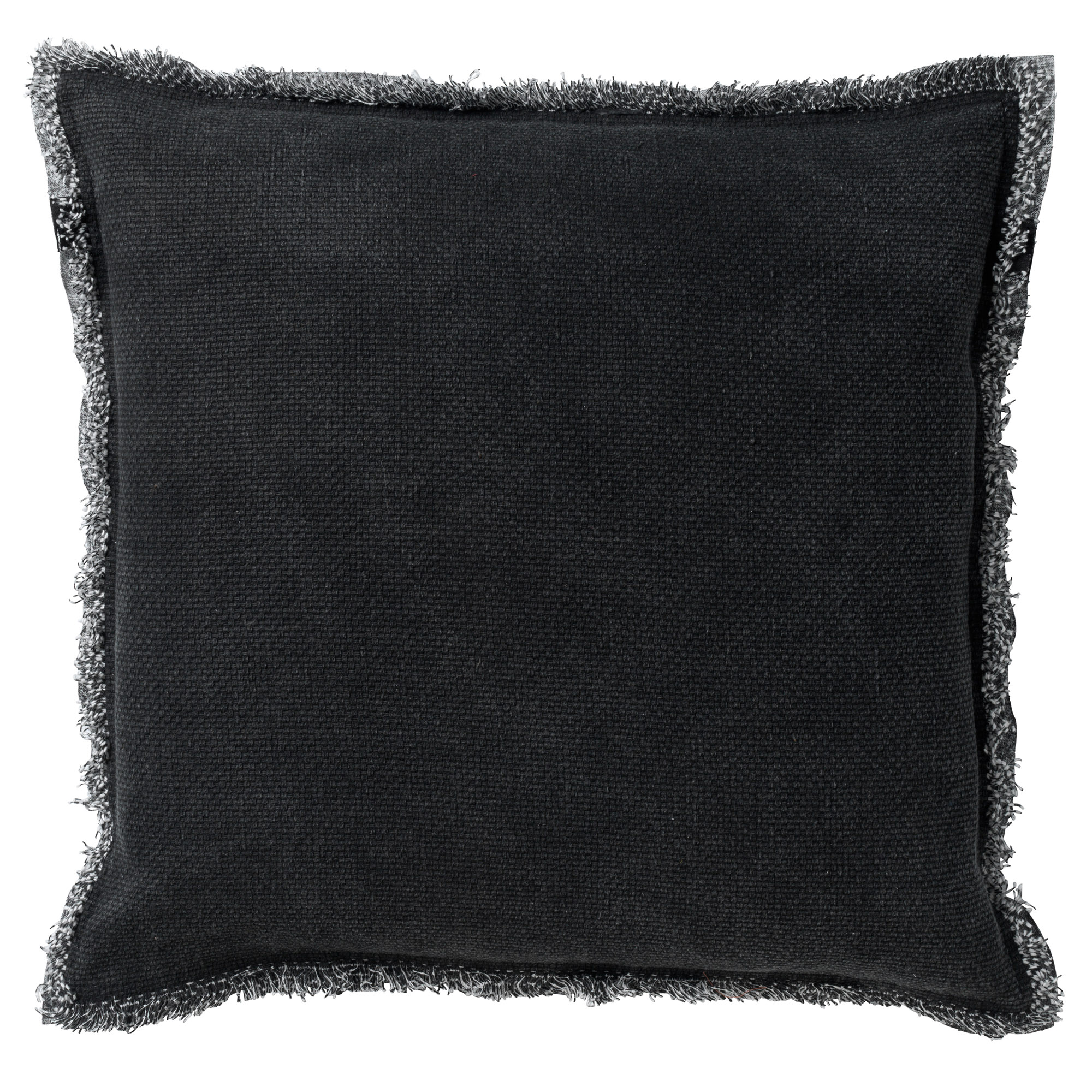 Housse de coussin en coton Noir 45x45 Housse de coussin en coton Noir 45x45
