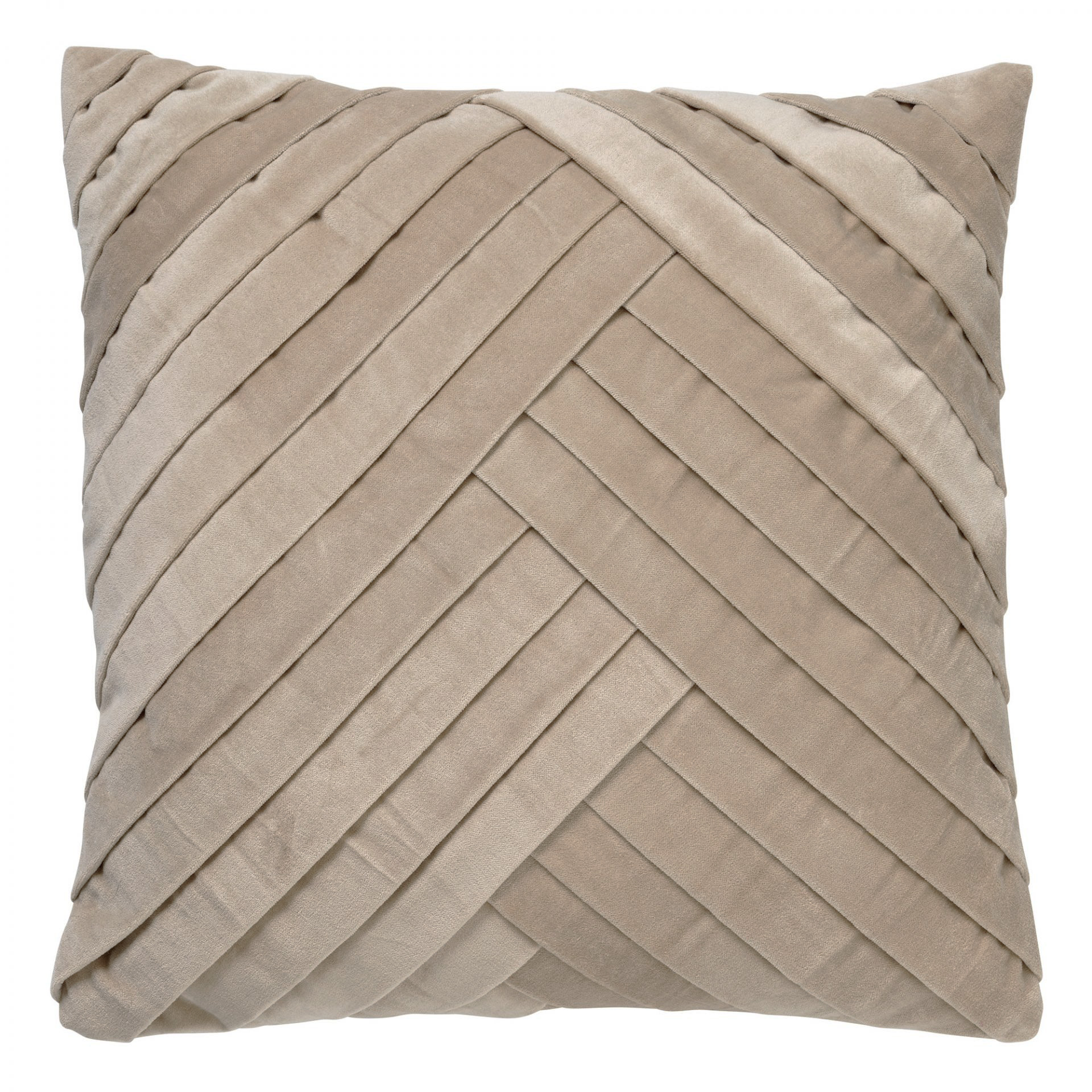Housse de coussin en velours Beige 45x45 (photo) Housse de coussin en velours Beige 45x45