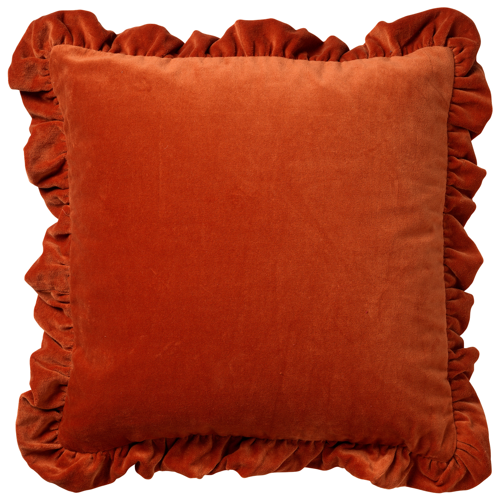 Housse de coussin en velours Terracotta 45x45 Housse de coussin en velours Terracotta 45x45