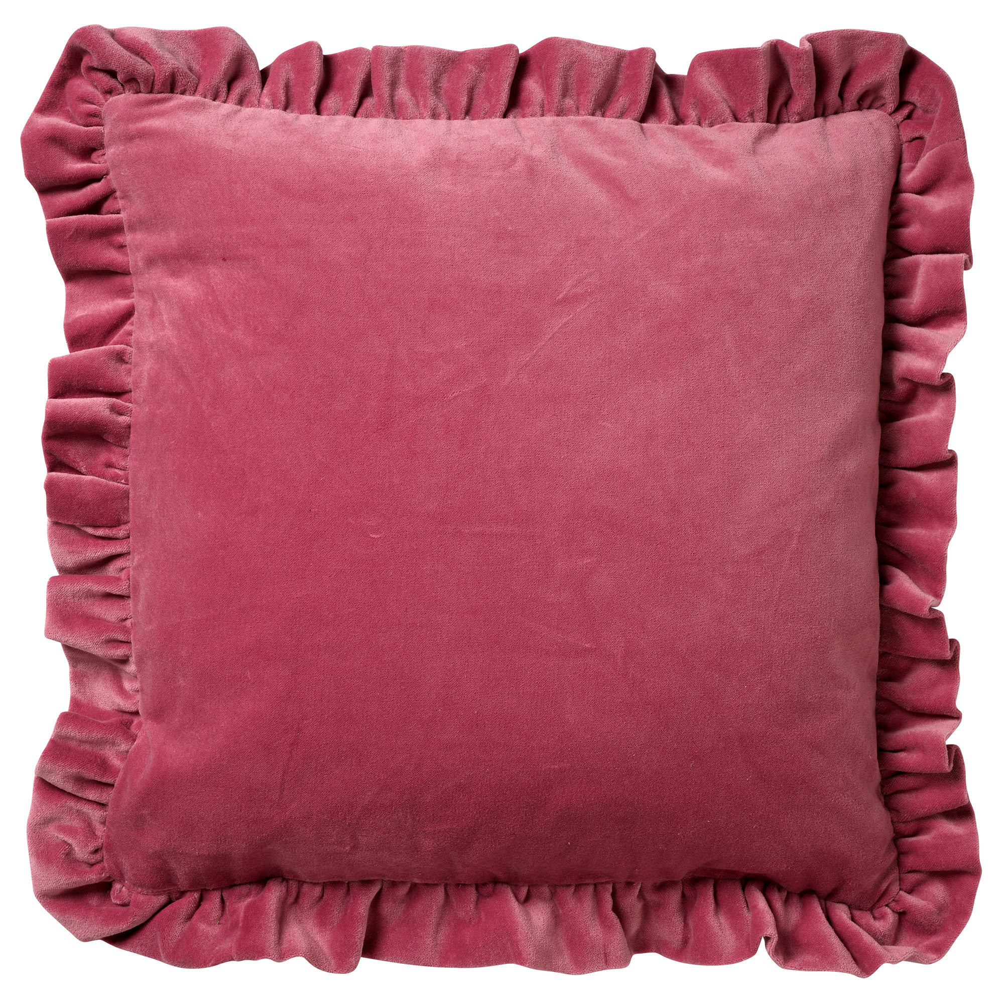 Housse de coussin en velours Rose vif 45x45 Housse de coussin en velours Rose vif 45x45