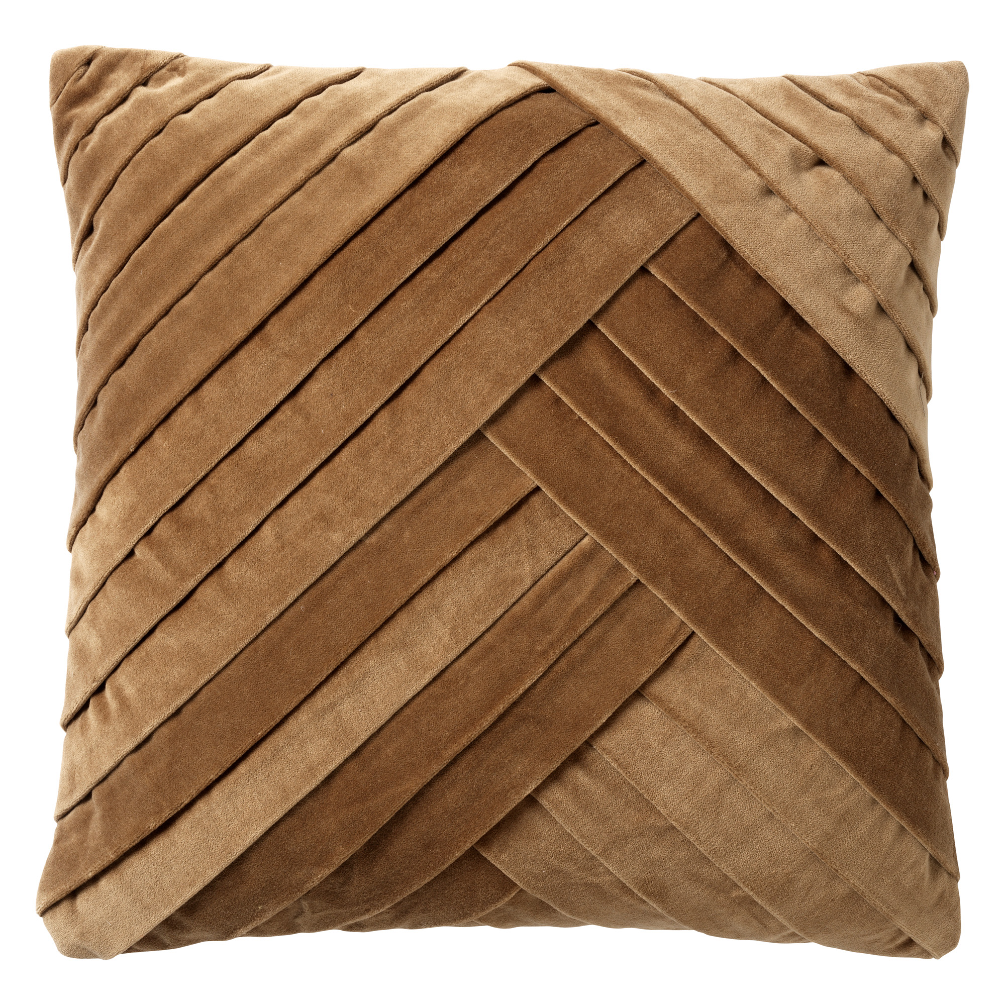 Housse de coussin Marron en velours Housse de coussin Marron en velours