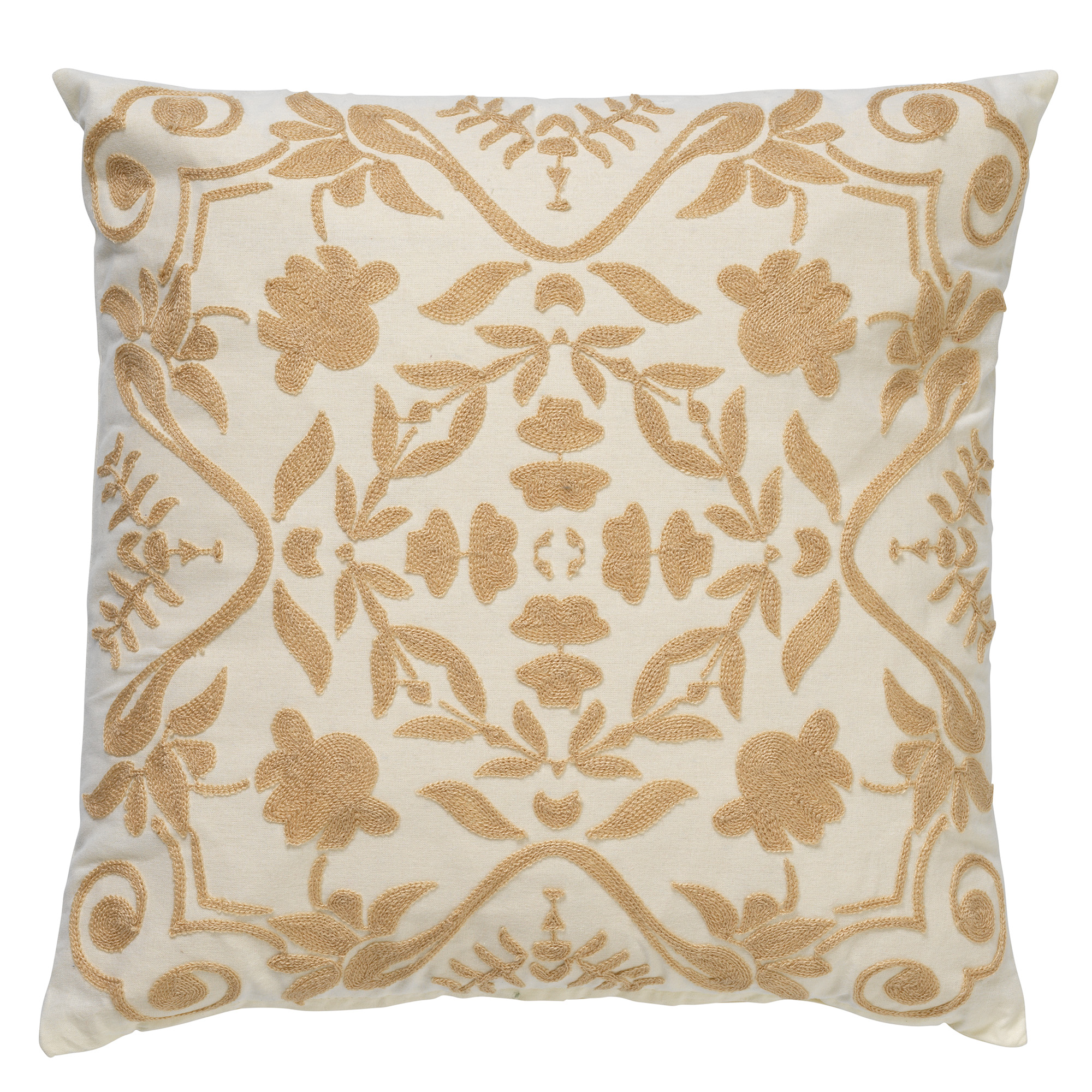 Housse de coussin Marron en coton Housse de coussin Marron en coton