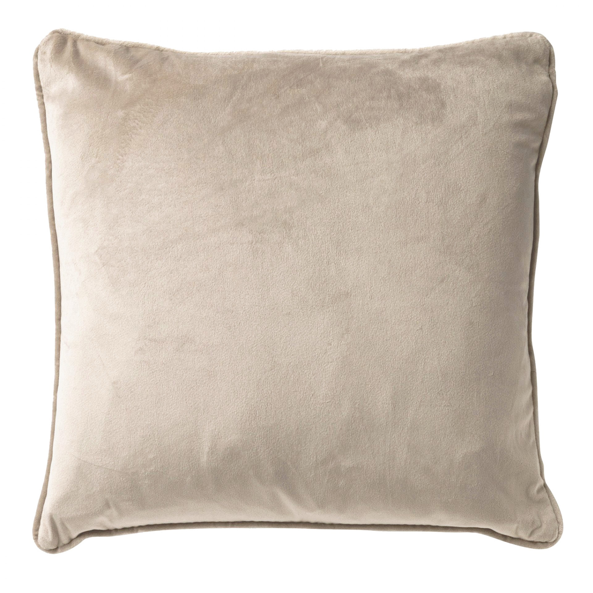 Housse de coussin en velours Beige 60x60 (photo) Housse de coussin en velours Beige 60x60