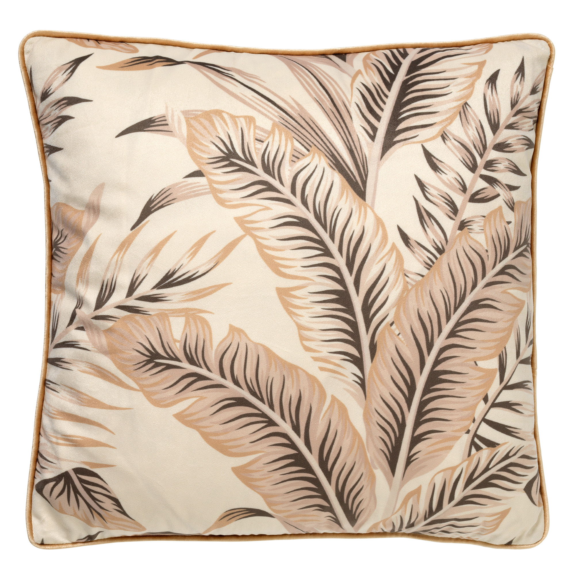 Housse de coussin en velours Beige 45x45 (photo) Housse de coussin en velours Beige 45x45