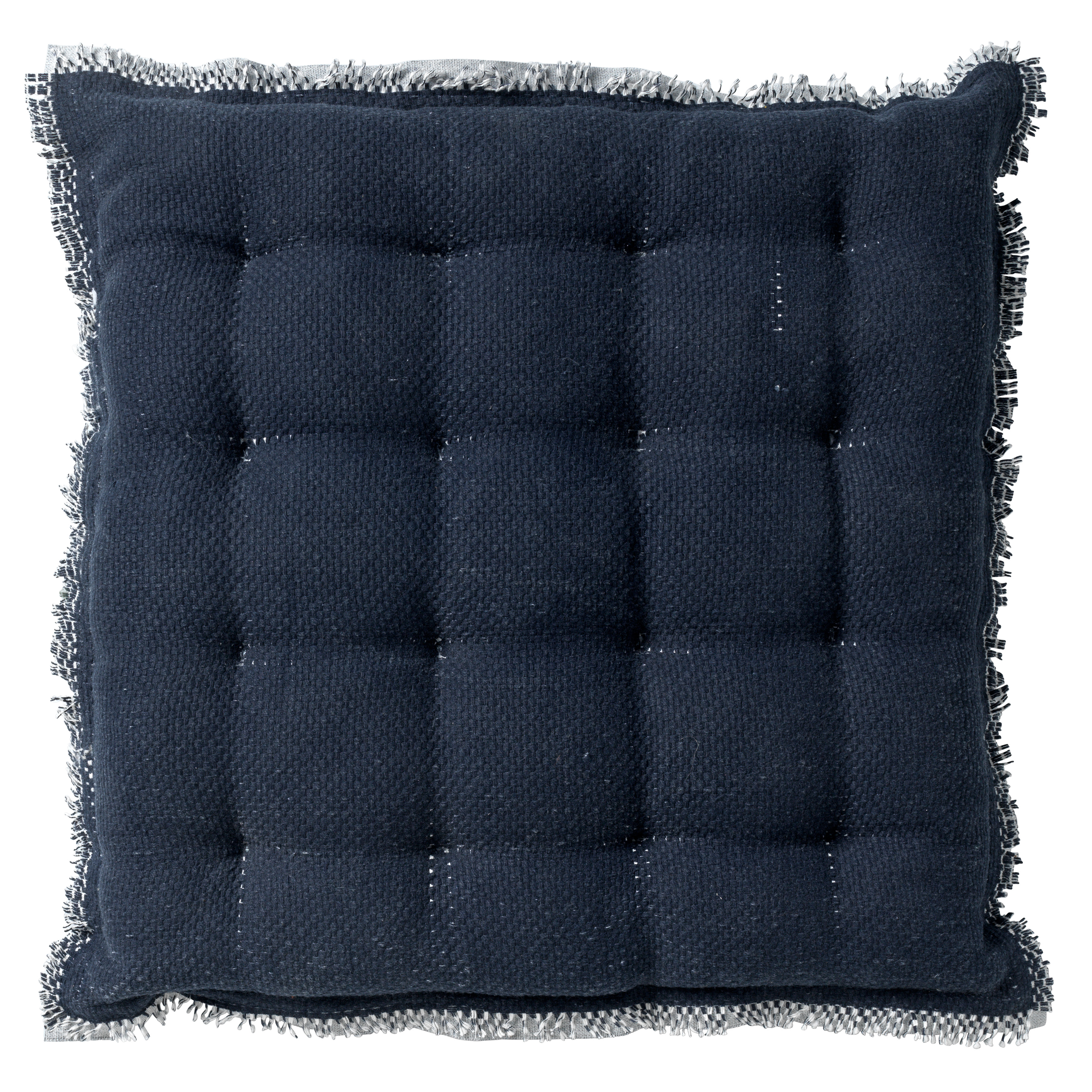 Coussin de sol en coton Bleu saphir 40x40 (photo) Coussin de sol en coton Bleu saphir 40x40