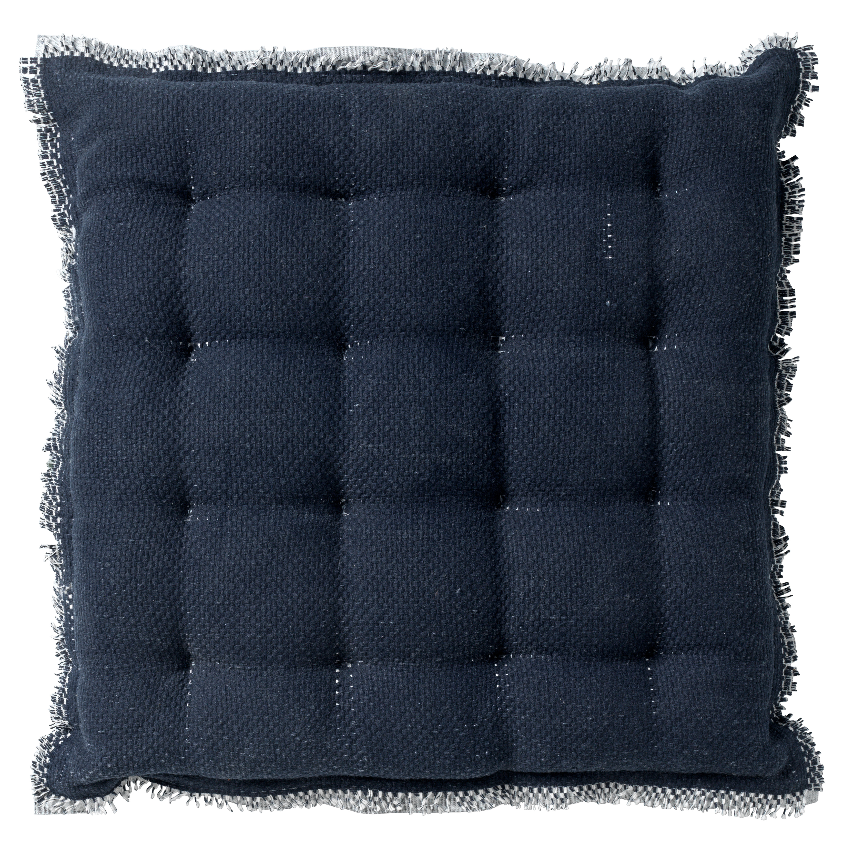Galette de chaise Bleu en coton 40x40 cm
