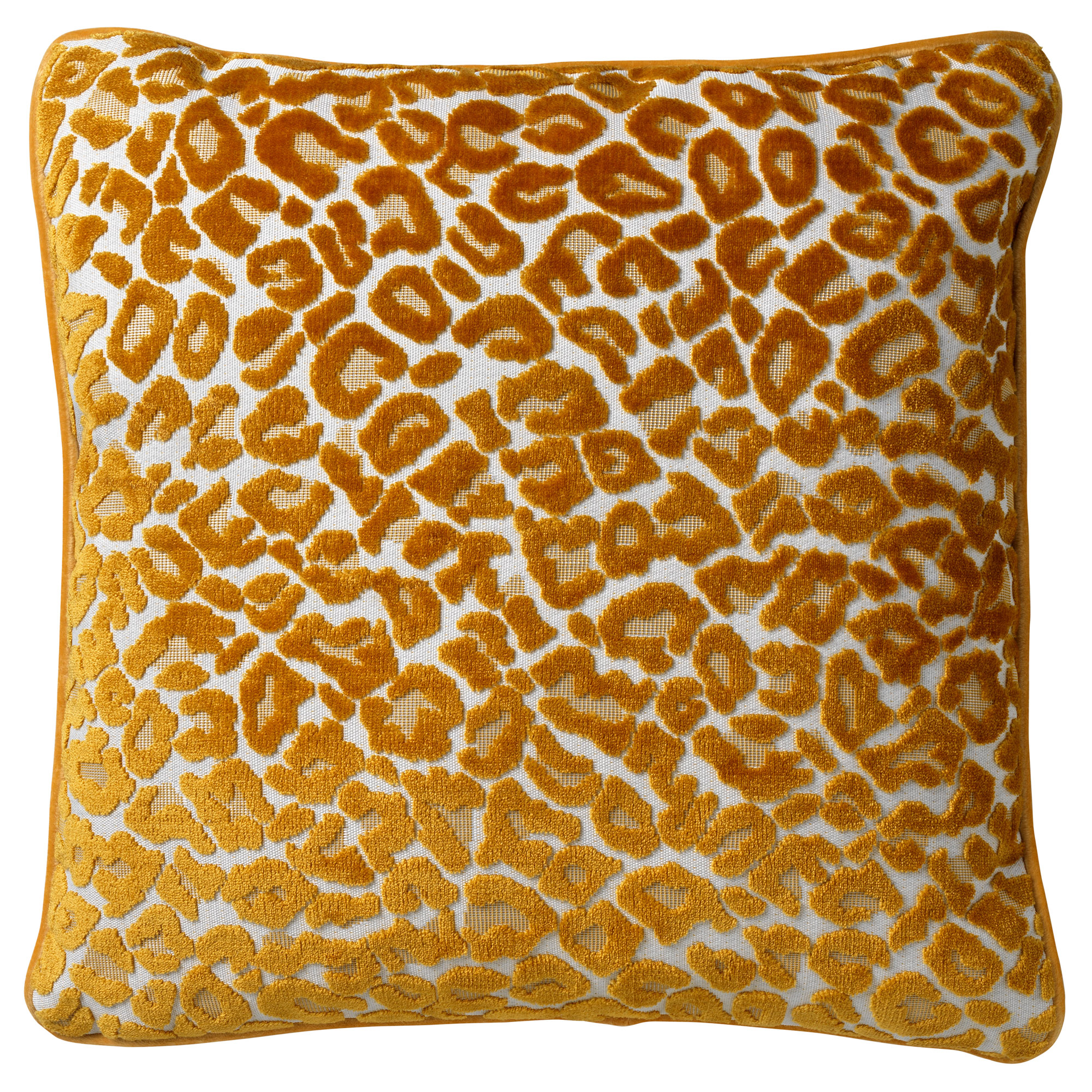 Coussin - Jaune en velours 45x45 cm Coussin - Jaune en velours 45x45 cm