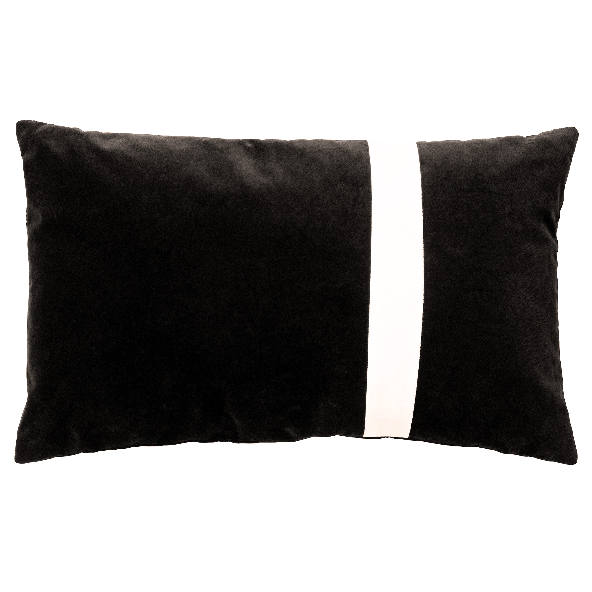 coussin en velours Noir 30x50 (photo) coussin en velours Noir 30x50