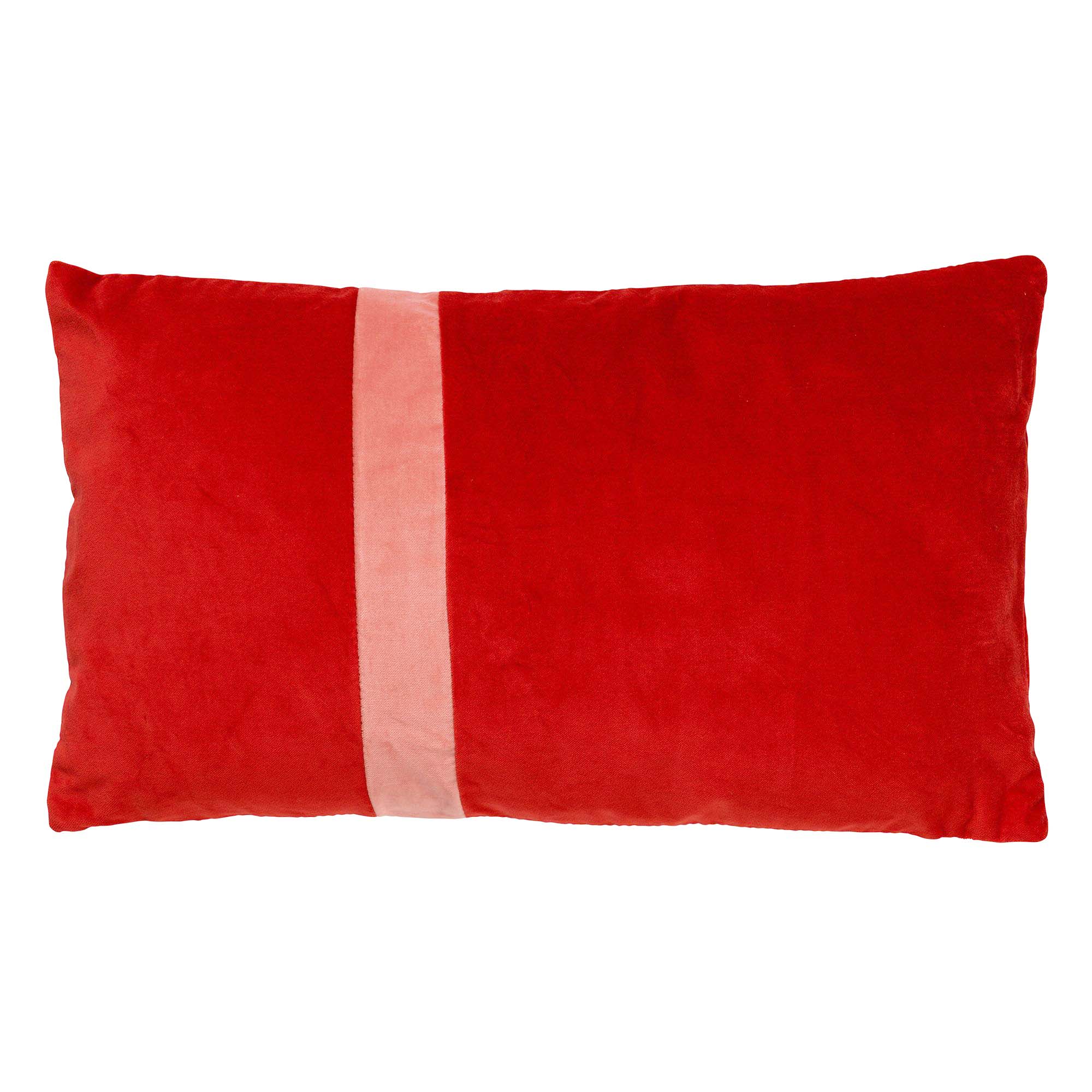 Housse de coussin en velours Rouge vif 30x50 Housse de coussin en velours Rouge vif 30x50