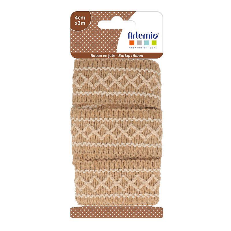 Ruban en jute 2mx4cm (photo) Ruban en jute 2mx4cm