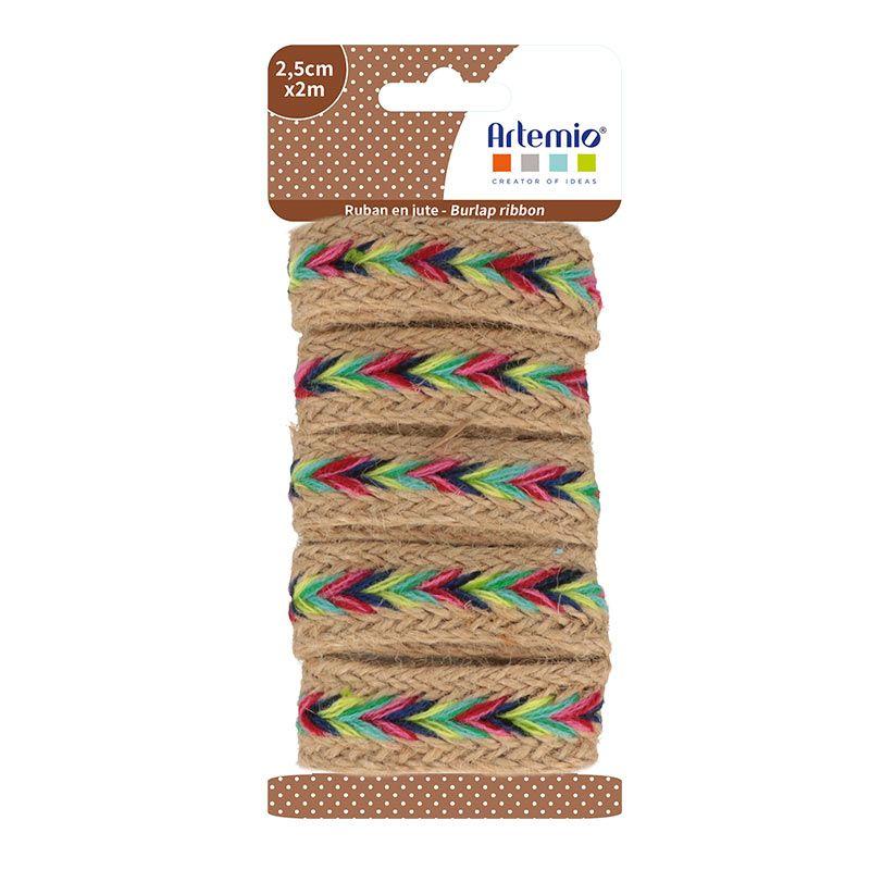 Ruban en jute 2mx2,5cm (photo) Ruban en jute 2mx2,5cm