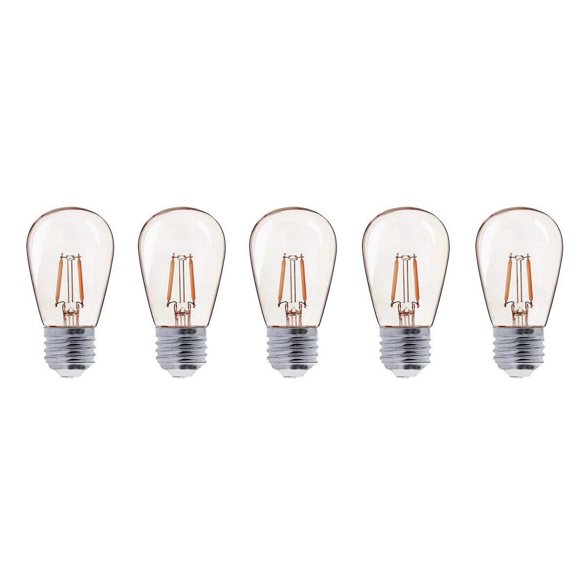 Lot de 5 ampoules LED plastique transparent H9cm Lot de 5 ampoules LED plastique transparent H9cm