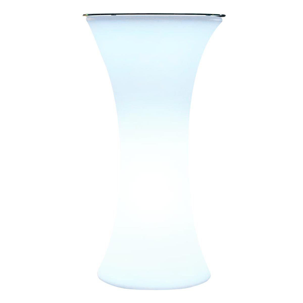 BAR PARTY-Comptoir de bar lumineux plastique blanc H110cm