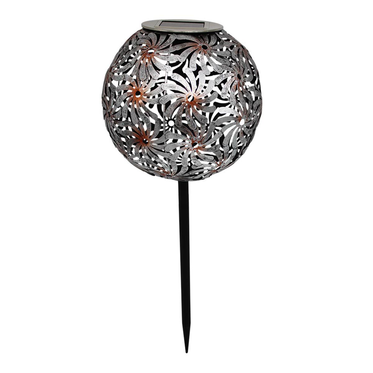 WINDY-Balise solaire décorative acier gris H43cm